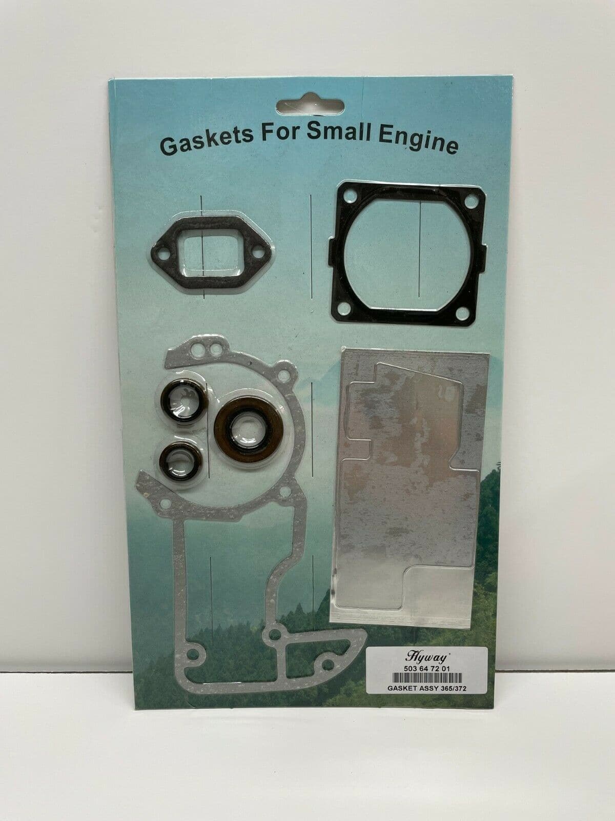 Hyway Gasket Set with Oil Seal - Compatible with Husqvarna 365, 372XP, 503 64 72 01 - Perfect for Chainsaw Engine Repair & Maintenance - Wagners Replacement Parts