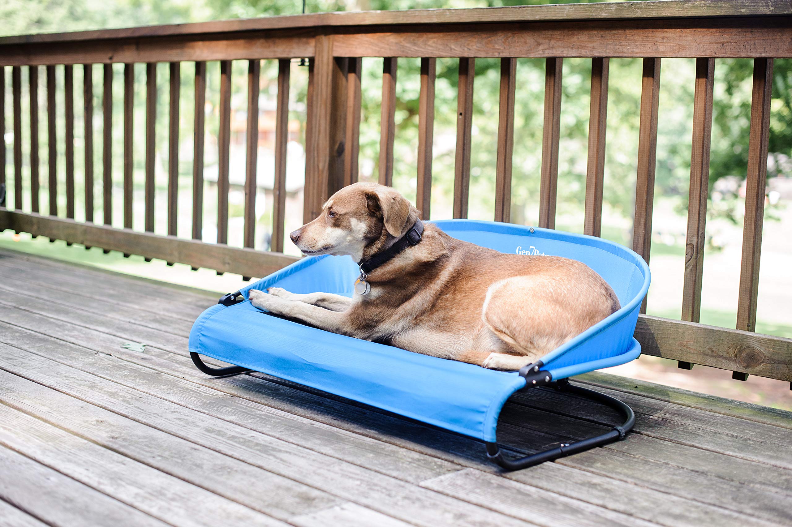 Gen7Pets Trailblazer Cool-Air Elevated Dog Bed - Large Size for Medium to Large Dogs - Perfect for Outdoor Adventures, Camping & Hot Weather Use