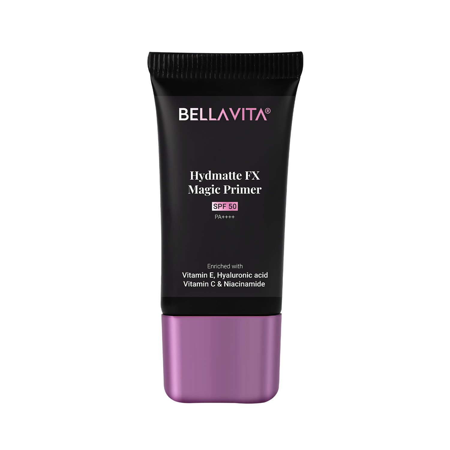BELLAVITA Hydmatte FX Magic Primer SPF 50 - Pore Minimizing & Oil Control Face Primer with Matte Finish | Hydrating, Lightweight Formula for Flawless Skin | Waterproof & Long-Lasting Makeup Base | Perfect for Daily Wear, Special Occasions & Oily Skin Types (20g)