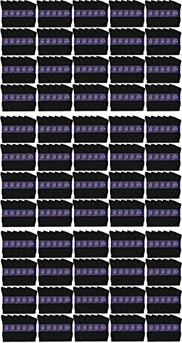 300 Pairs Womens Black Crew