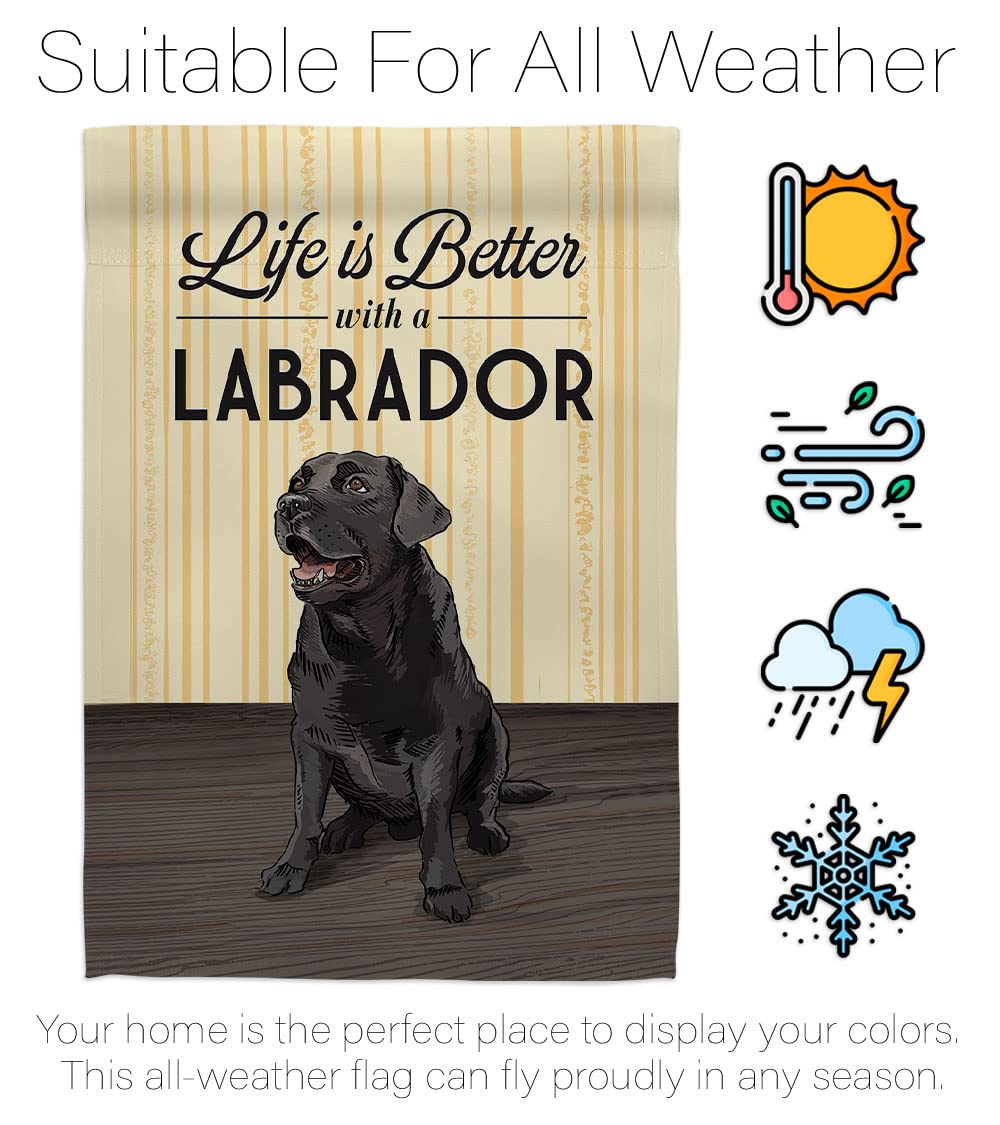 Life is Better Pets House Flag Set 28x40 - Outdoor Decor for Gardens