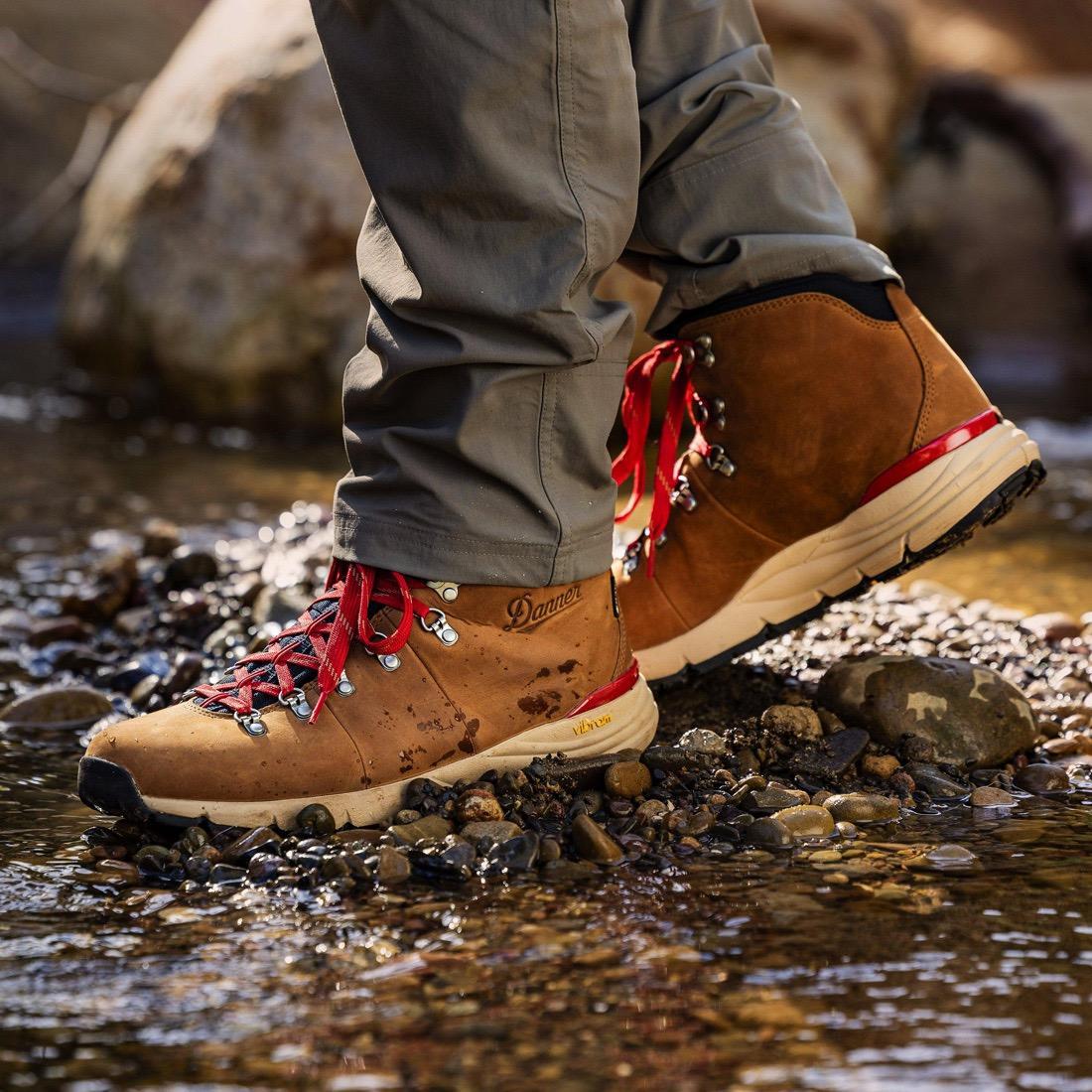 Mountain 600 4.5 Leaf GTX Hiking Boots for Women - Waterproof Outdoor Trekking Shoes in Rhodo Red - Perfect for Trail Hiking, Backpacking & Mountain Adventures