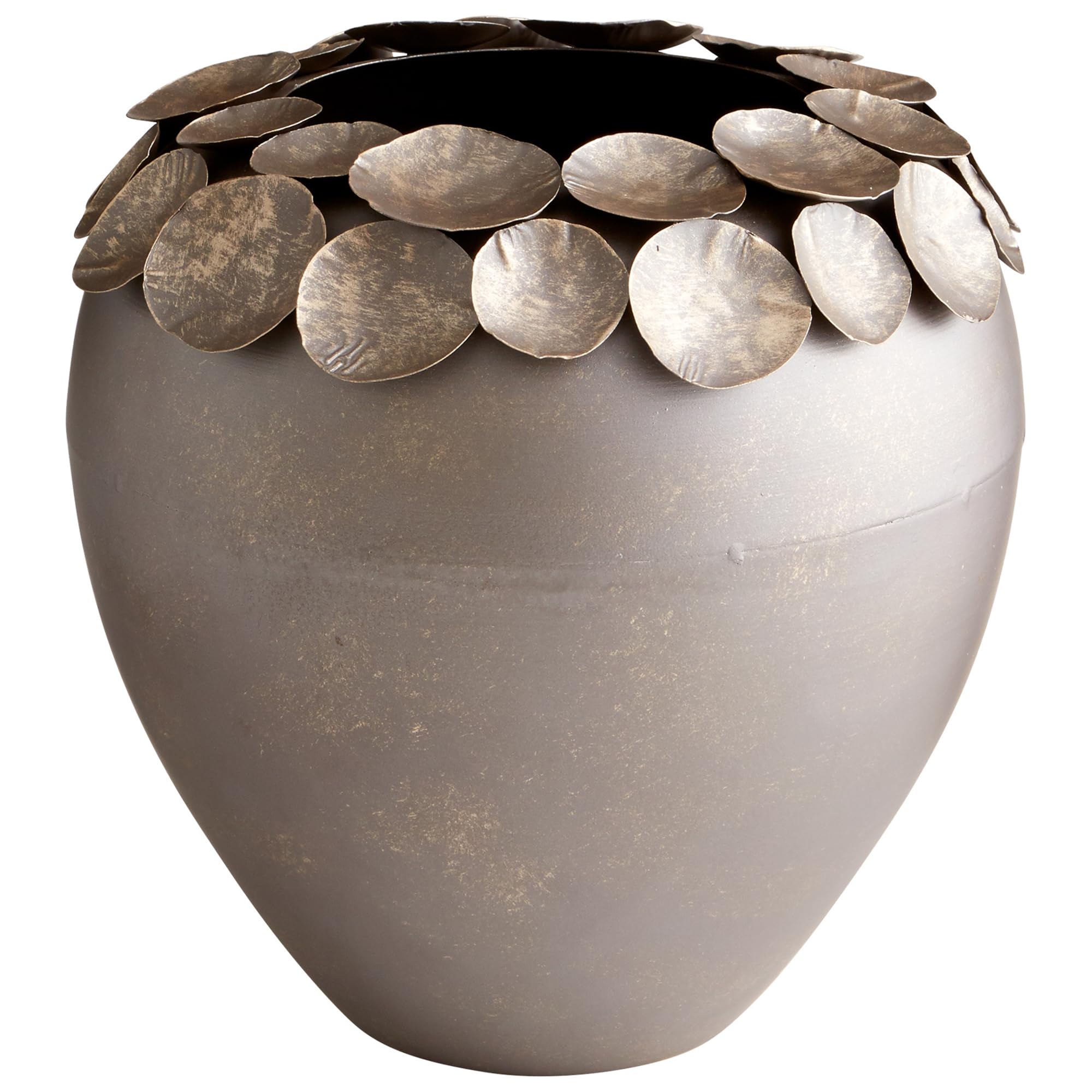 Cyan Design 06668 Electrum Container - Medium Size Decorative Bowl for Home Decor, Centerpiece, Tabletop Display, and Gift Giving