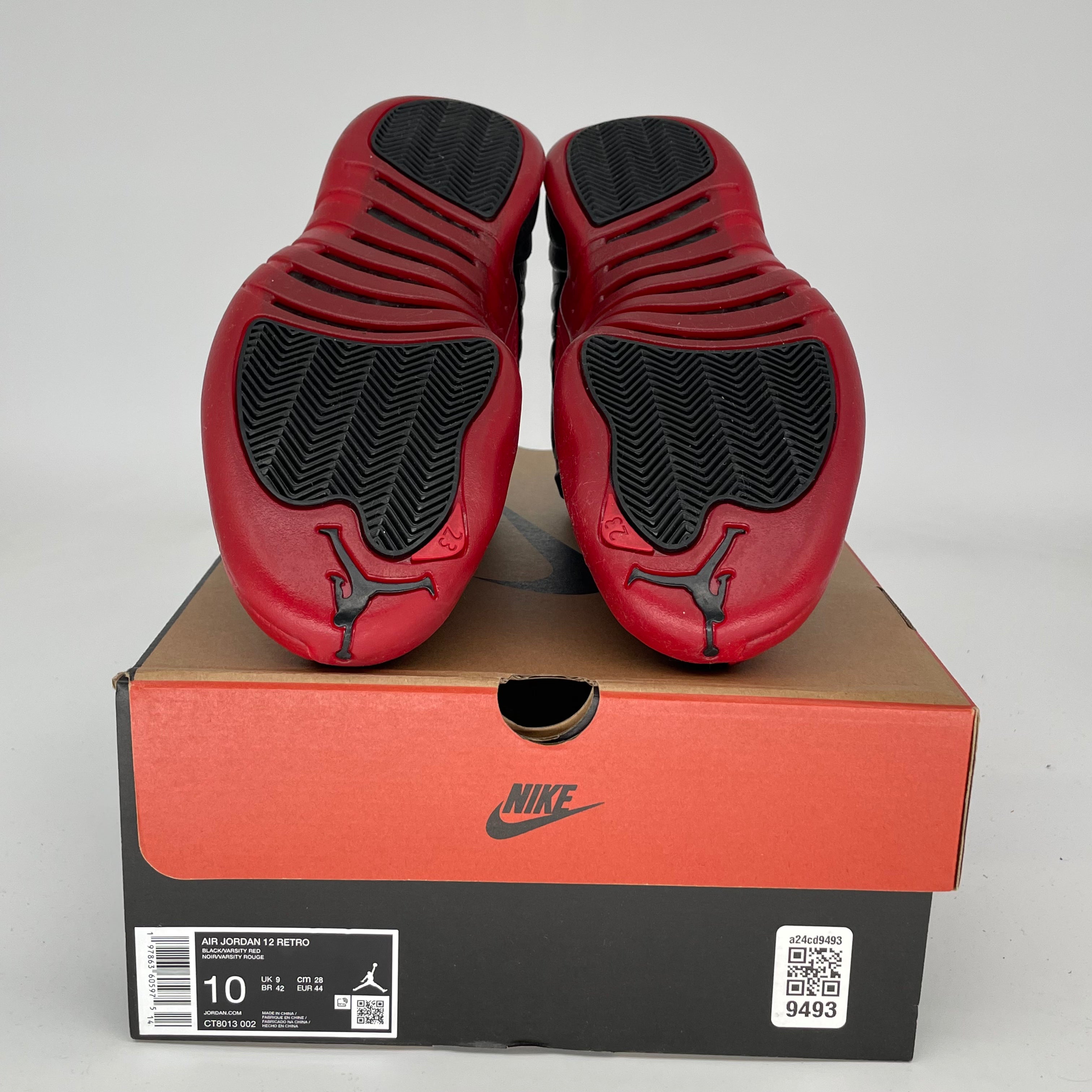 AIR JORDAN 12 FLU GAME Basketball Shoes Men's Size 10 - Black/Red CT8013-002 | Retro Sneakers for Basketball, Streetwear & Casual Outfits