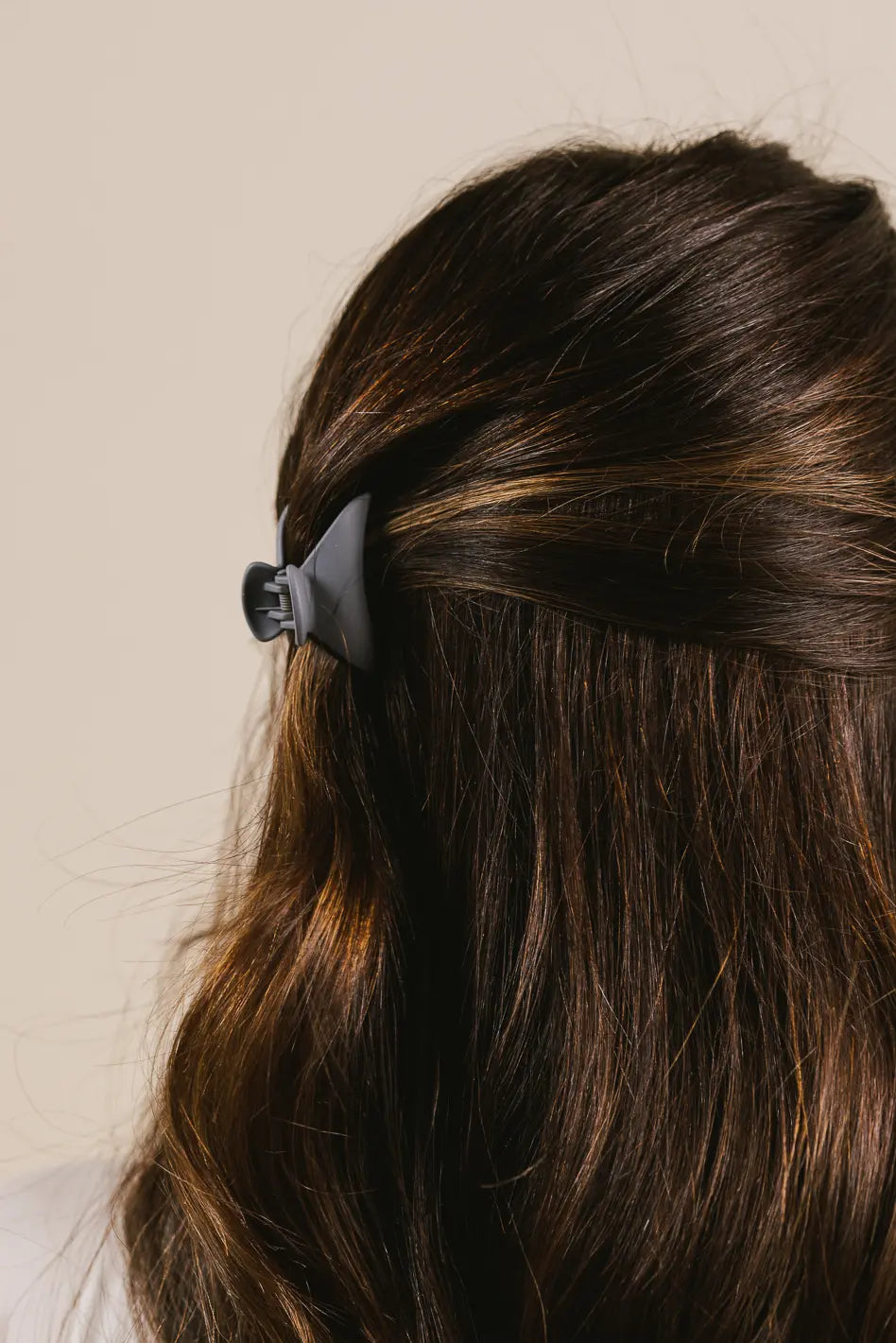 Blue Matte Claw Clip for Women - Hair Claw Clips for Thick Hair, Non-Slip Hair Clips for Ponytail, Bun & Updo - Perfect for Work, Gym & Everyday Use