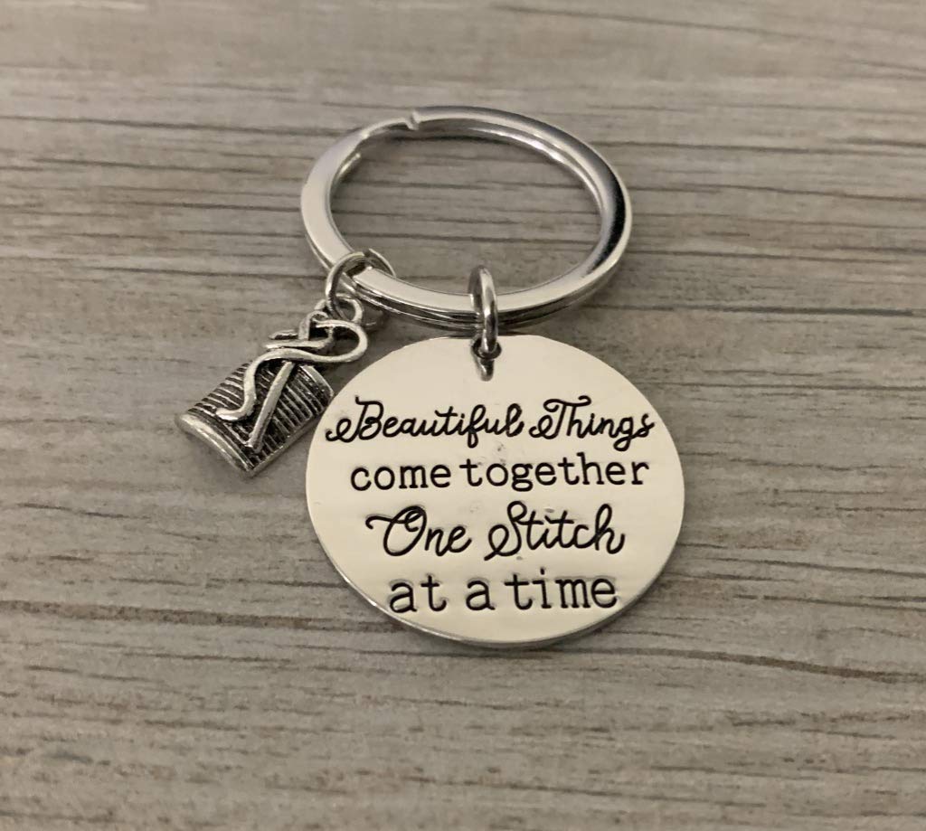 Handmade Crochet Keychain - Unique Crocheting & Sewing Gift for Quilters - Perfect for Keys, Bags & DIY Craft Lovers - Home Decor & Personalized Present Idea
