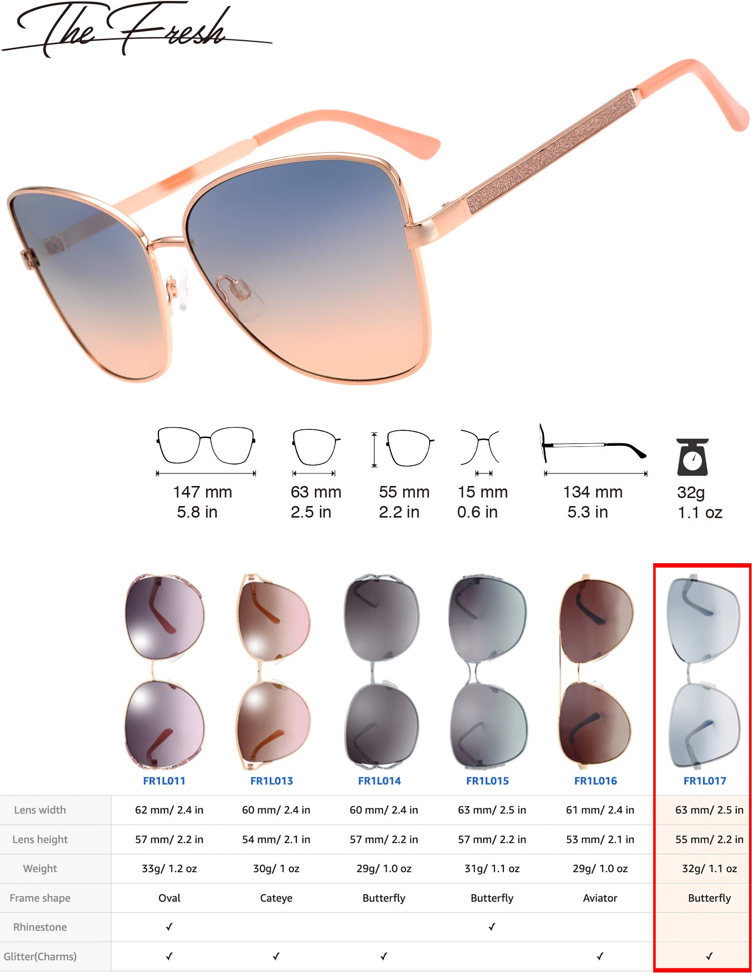 Elegant Women's Classic Crystal Sunglasses - UV Protection Fashion Shades for Women - Perfect Gift Box for Birthday, Wedding & Outdoor Activities