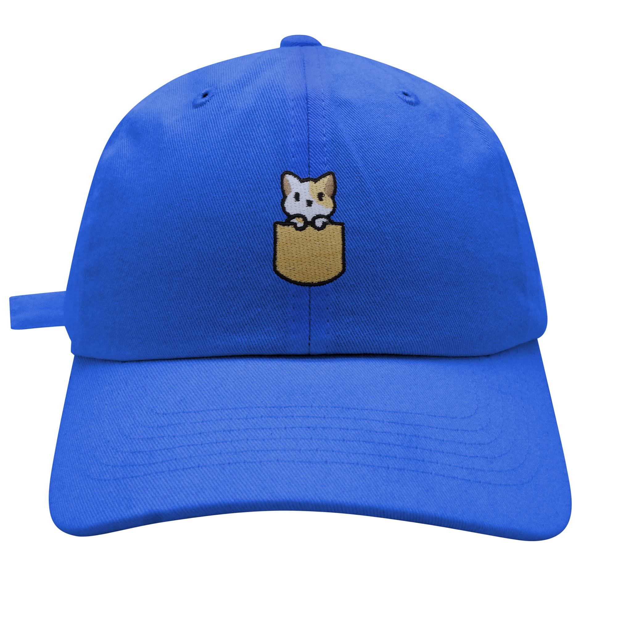 JPAK Embroidered Baseball Cap for Men - Stylish Pocket Cat Dad Hat with Shirt Pocket - Perfect for Casual Wear, Outdoor Activities & Gifts