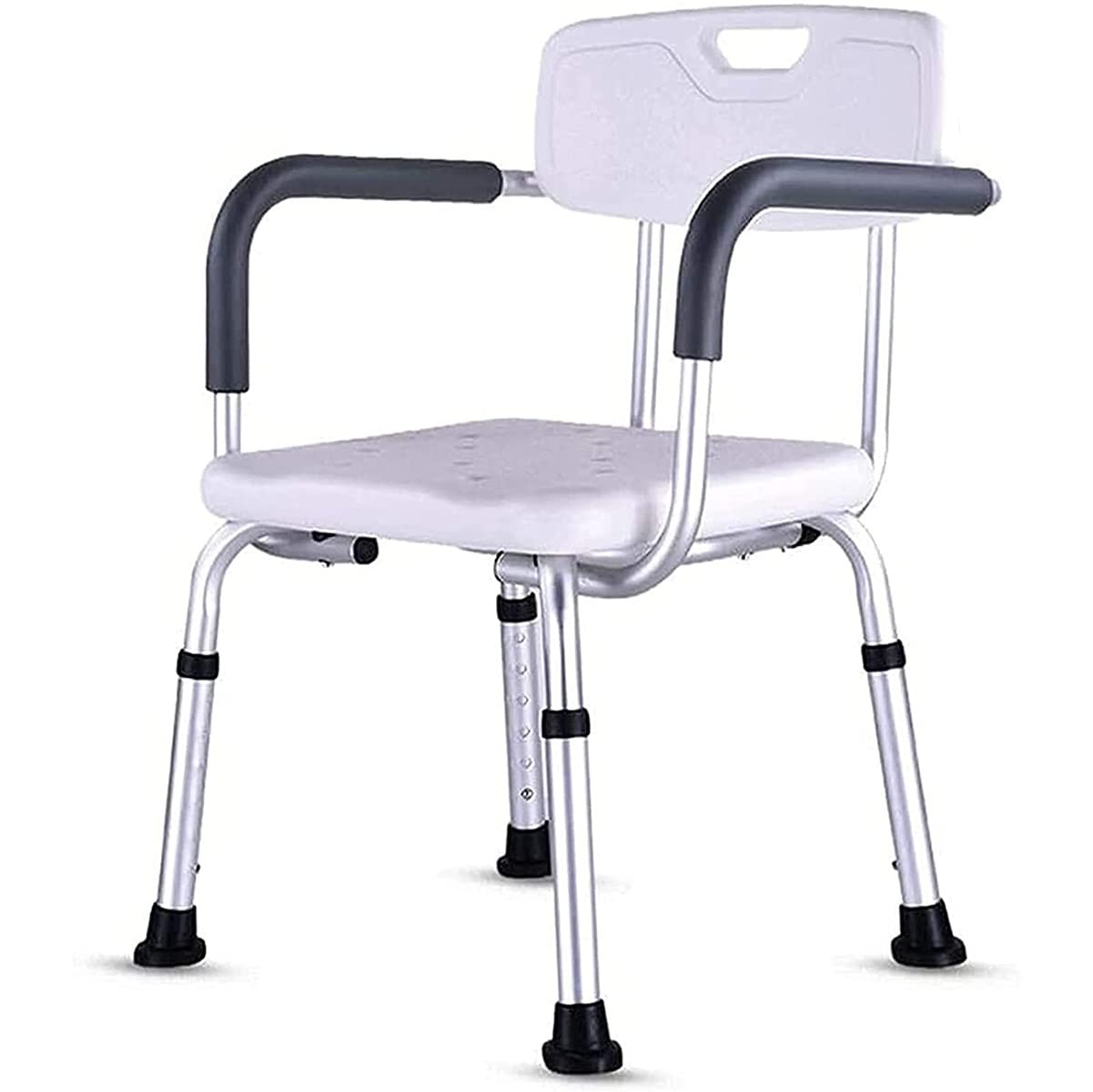 GGHHJ Padded Shower Transfer Bench with Tool-Free Assembly - Foldable Swivel Shower Stool for Elderly & Disabled - Non-Slip Bathroom Safety Seat for Assisted Living & Home Care