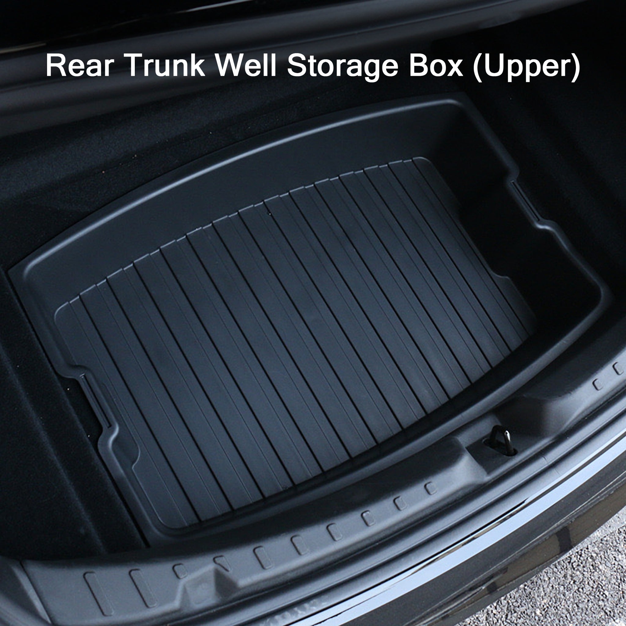 Tesla Model 3 Highland 2024+ Rear Trunk Storage Organizer Box | Waterproof Car Organizer for Tesla Accessories | Perfect for Road Trips & Grocery Storage