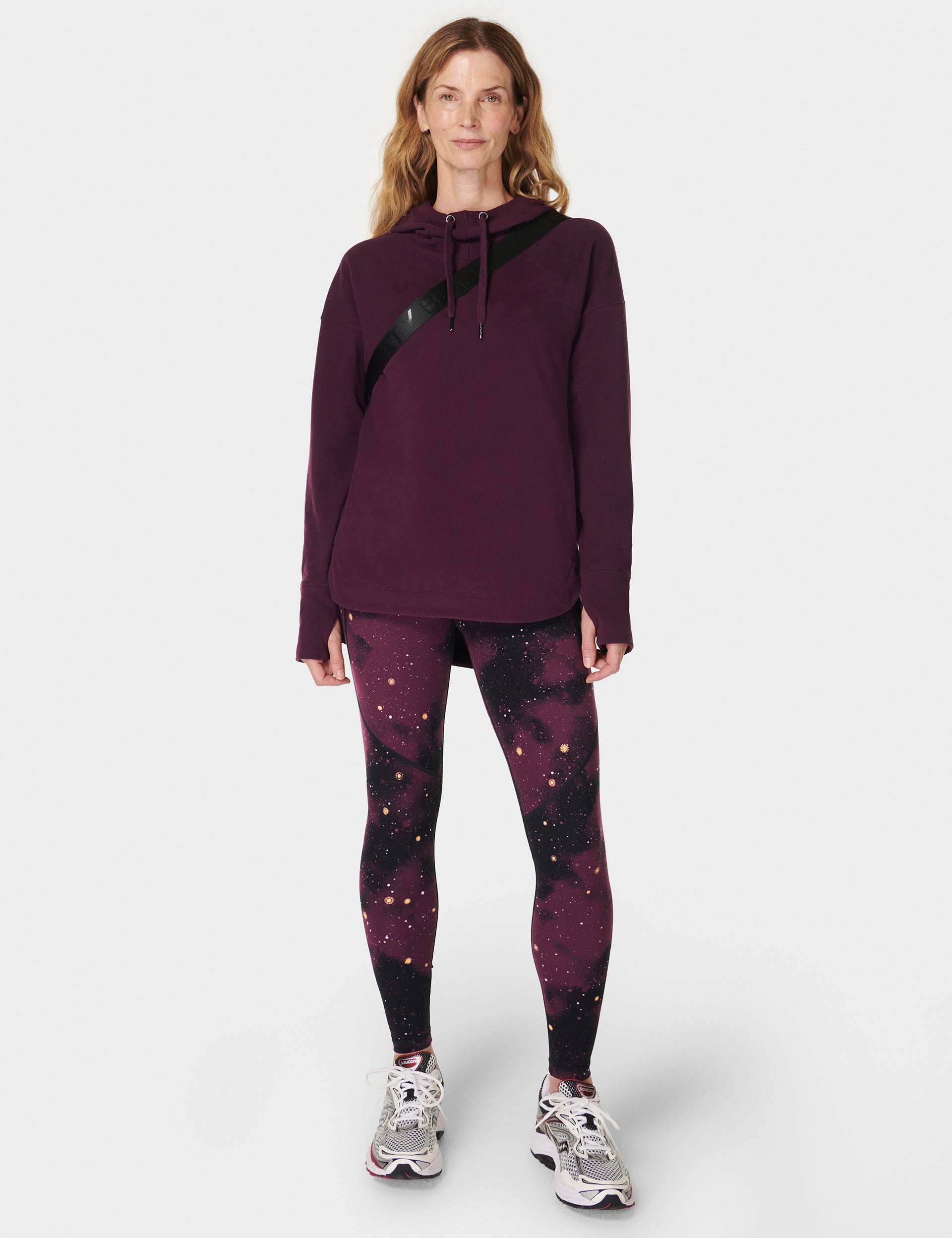 Escape Luxe Fleece Hoodie - Midnight Cherry Purple | Cozy Winter Wear for Outdoor Activities & Casual Fashion
