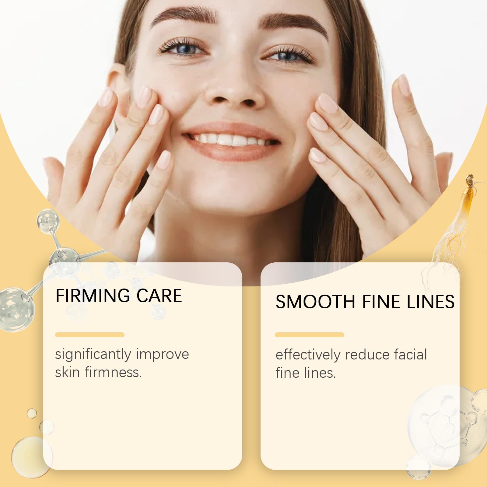 Premium Ginseng Anti-Aging Facial Serum with Ginseng Extract - Deep Hydration, Wrinkle Reduction & Skin Rejuvenation - Perfect for Night Routine & Mature Skin Care