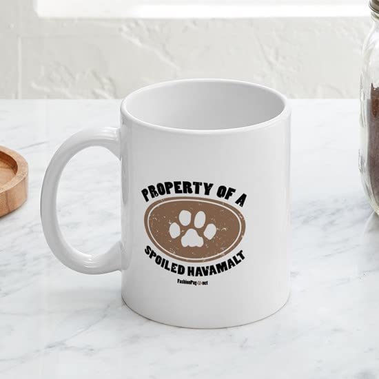 Havamalt Dog Lover's Ceramic Coffee Mug - 11 oz (325 ml) Funny Pet Gift for Dog Owners - Perfect for Tea, Coffee & Hot Drinks at Home or Office