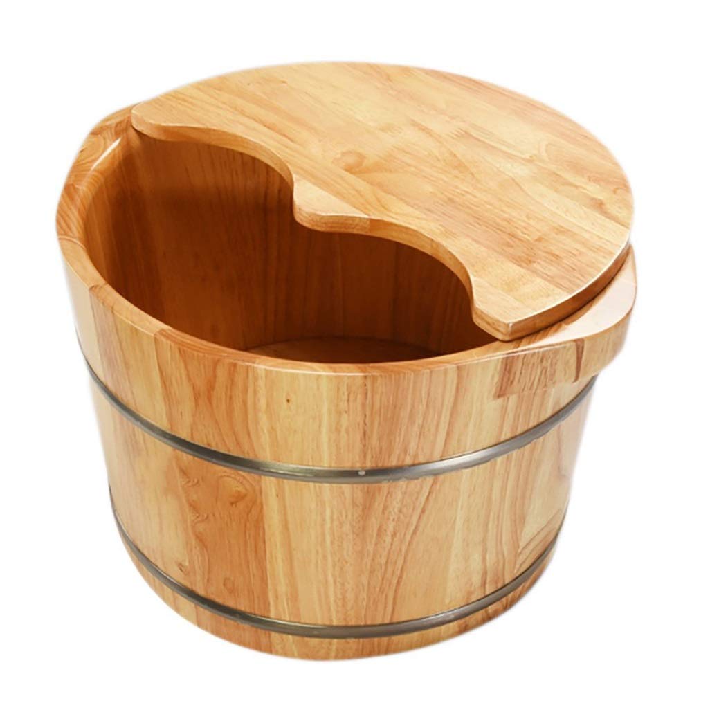 Wooden Foot Soaking Tub with Massage - Home Spa & Sauna Accessories for Relaxation and Foot Care - Perfect for Home Use, Sauna Sessions, and Self-Care Routines