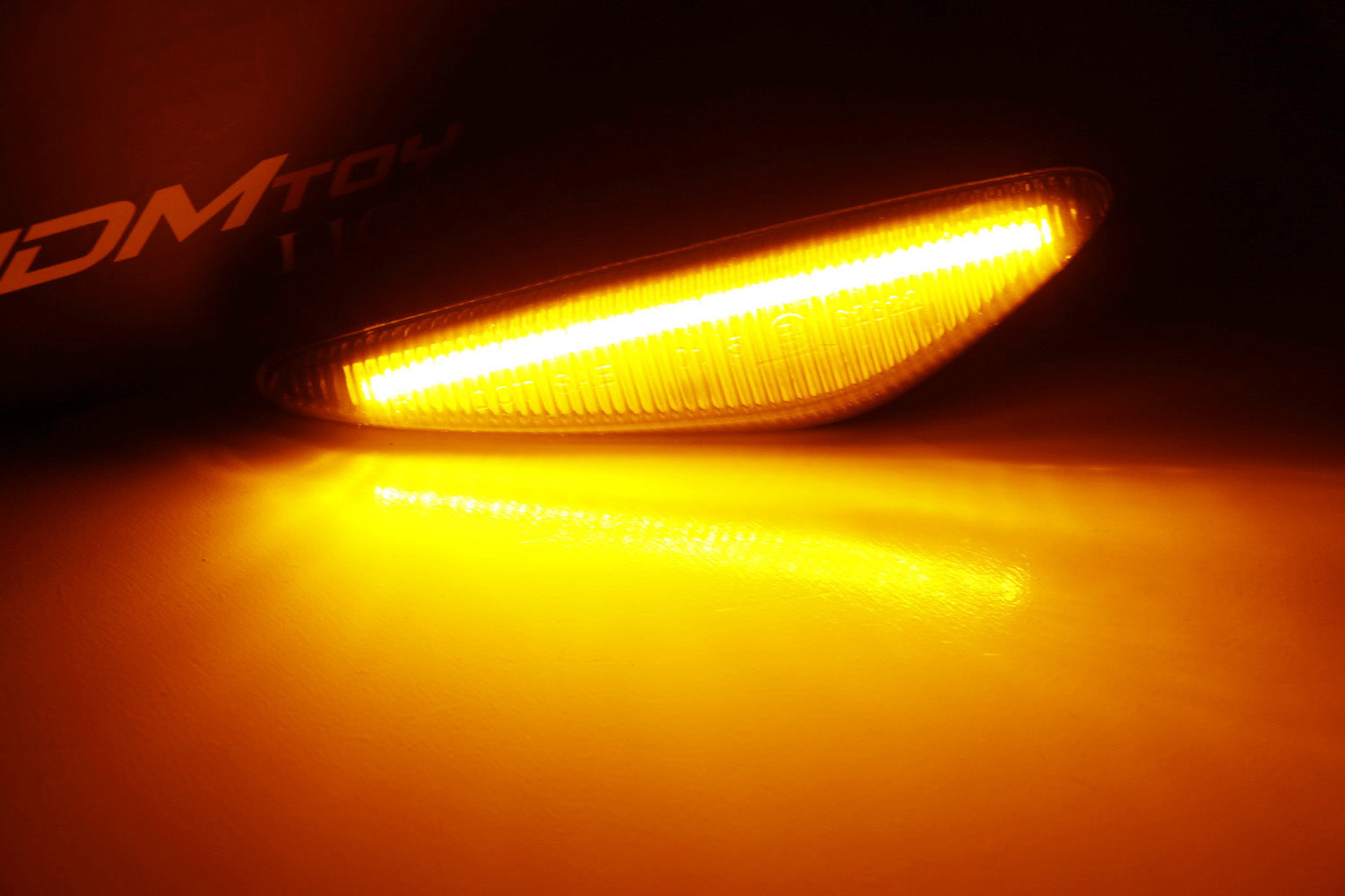 Clear Lens Sequential Amber LED Front Side Marker Light Kit for Mazda MX-5 & RX-8 - Upgrade Your Car's Style & Safety (Perfect for Night Driving & Custom Builds)