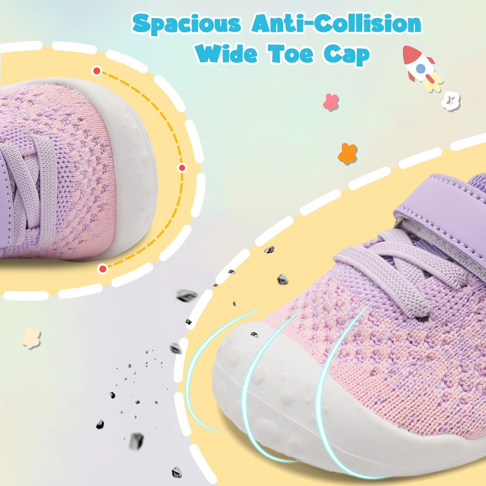 **LeIsfIt Baby Walking Shoes for Girls & Boys - Lightweight Non-Slip First Walkers Infant Sneakers | Perfect for Indoor Play, Outdoor Adventures & Special Occasions**