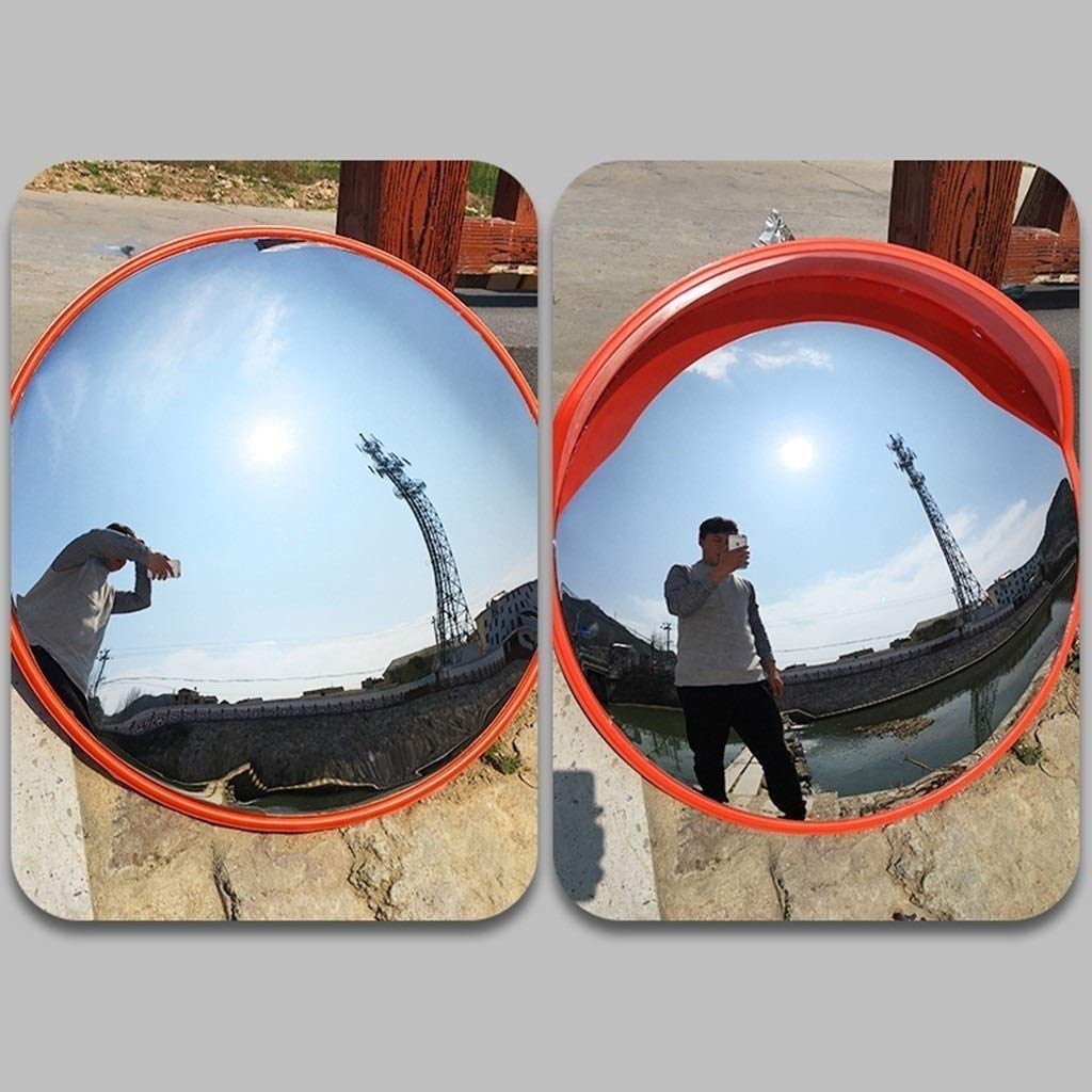 45cm Portable Safety Mirror - Wide Angle Convex Traffic Mirror for Indoor & Outdoor Use - Perfect for Driveways, Garages, and Blind Spots