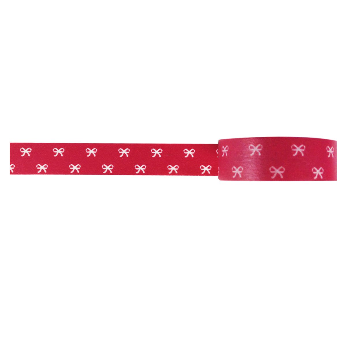 Wrapables Colorful Japanese Washi Masking Tape with Bow Patterns - Decorative DIY Scrapbooking, Gift Wrapping & Journaling Supplies