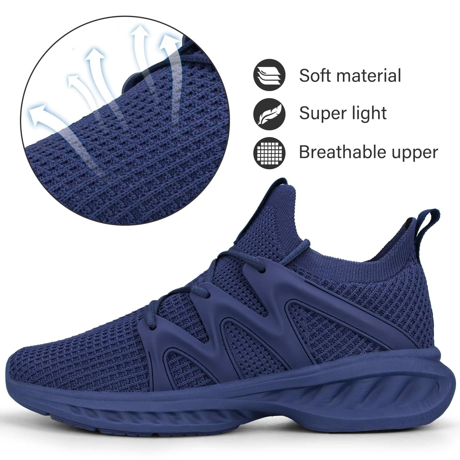 Pujcs Women's Lightweight Tennis Shoes - Non-Slip Gym Workout Sneakers with Breathable Mesh for Walking, Running & Training | Perfect for Fitness, Casual Wear & Outdoor Activities