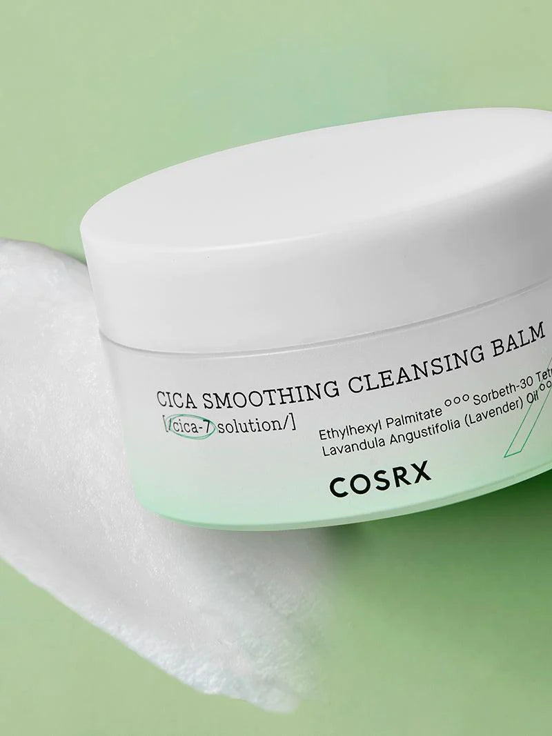 COSRX Pure Fit Cica Smoothing Cleansing Balm 120ml - Korean Skincare for Sensitive Skin, Makeup Remover & Deep Pore Cleanser - Perfect for Night Routine & Travel Skincare