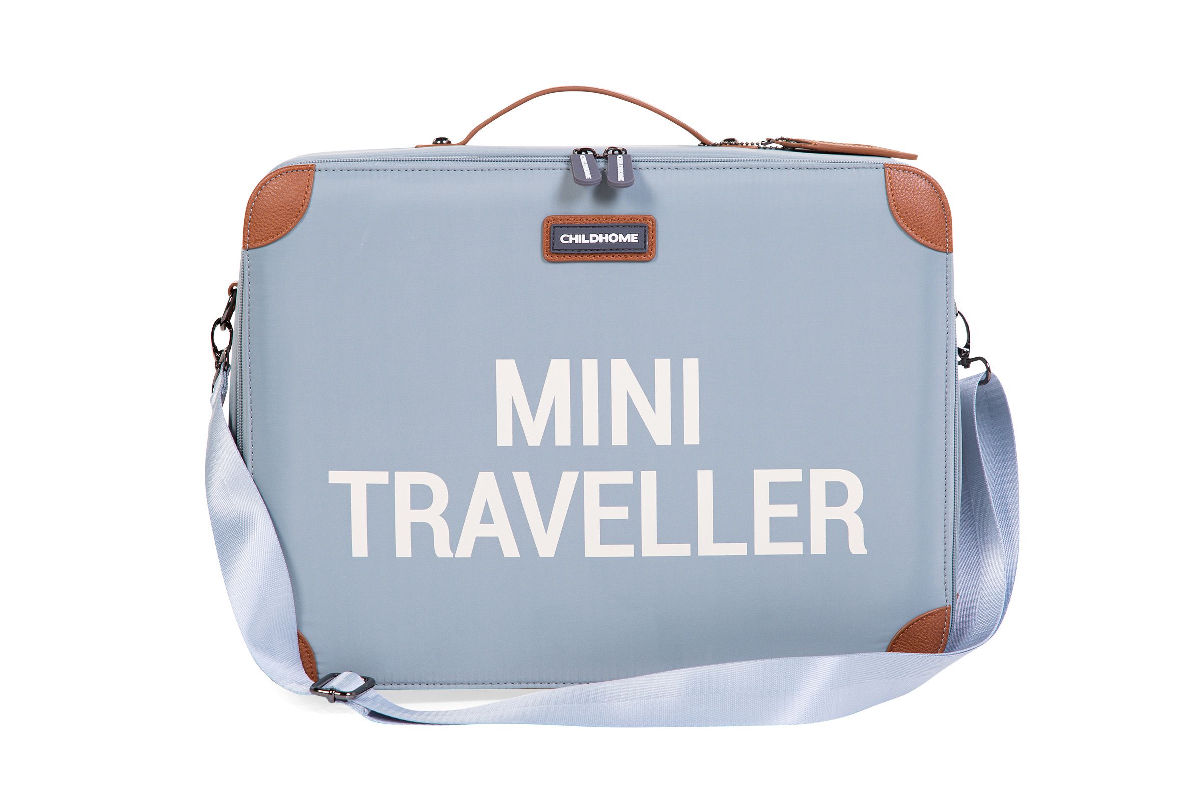 Childhome Mini Traveler Kids Suitcase - Lightweight Carry-On Luggage for Toddlers & Children - Perfect for Airplane Trips, Road Trips & Sleepovers