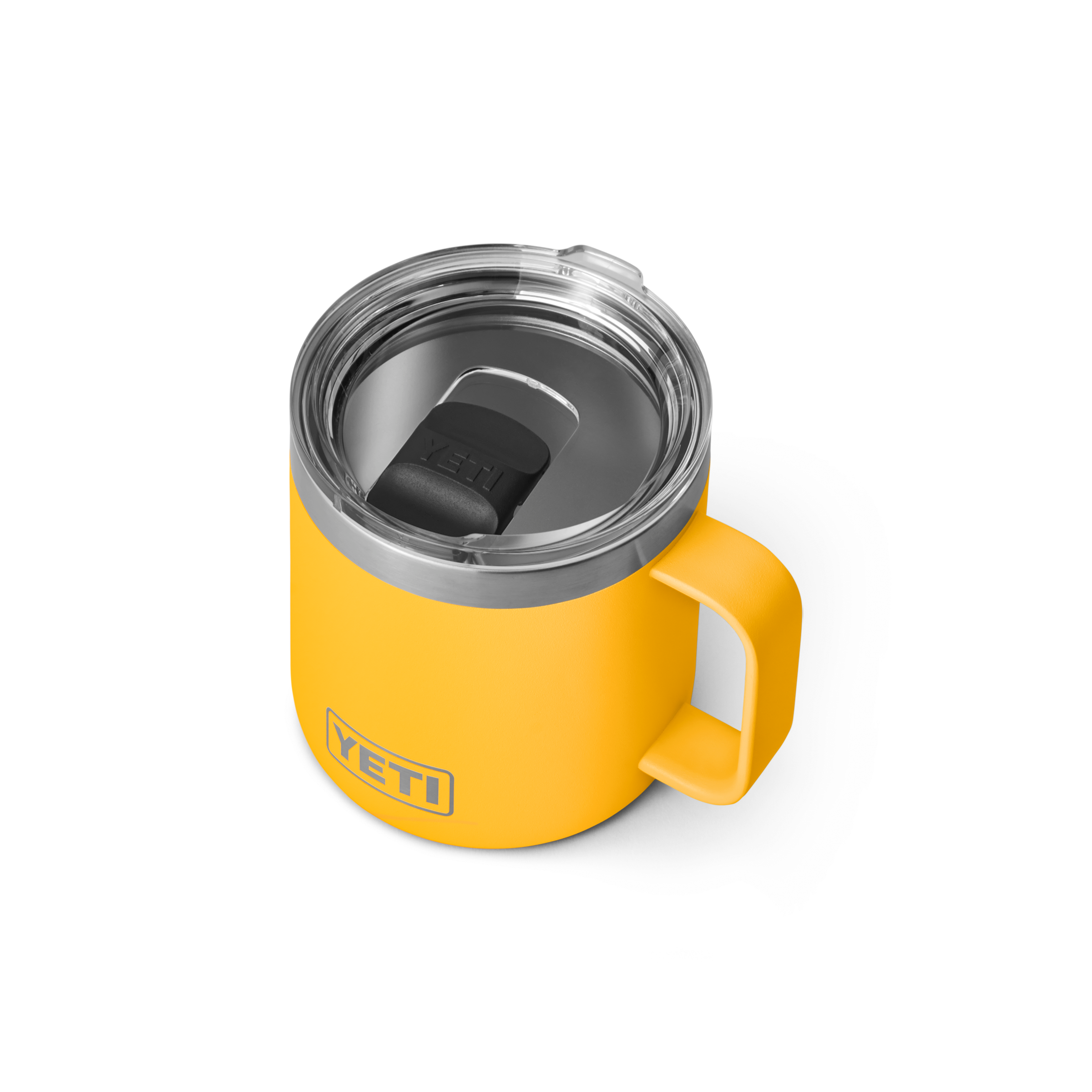 Yeti Rambler 14 oz Insulated Stainless Steel Travel Mug with Lid - Alpine Yellow | Leak-Proof, BPA-Free, Keeps Drinks Hot or Cold | Perfect for Camping, Hiking & Office Use
