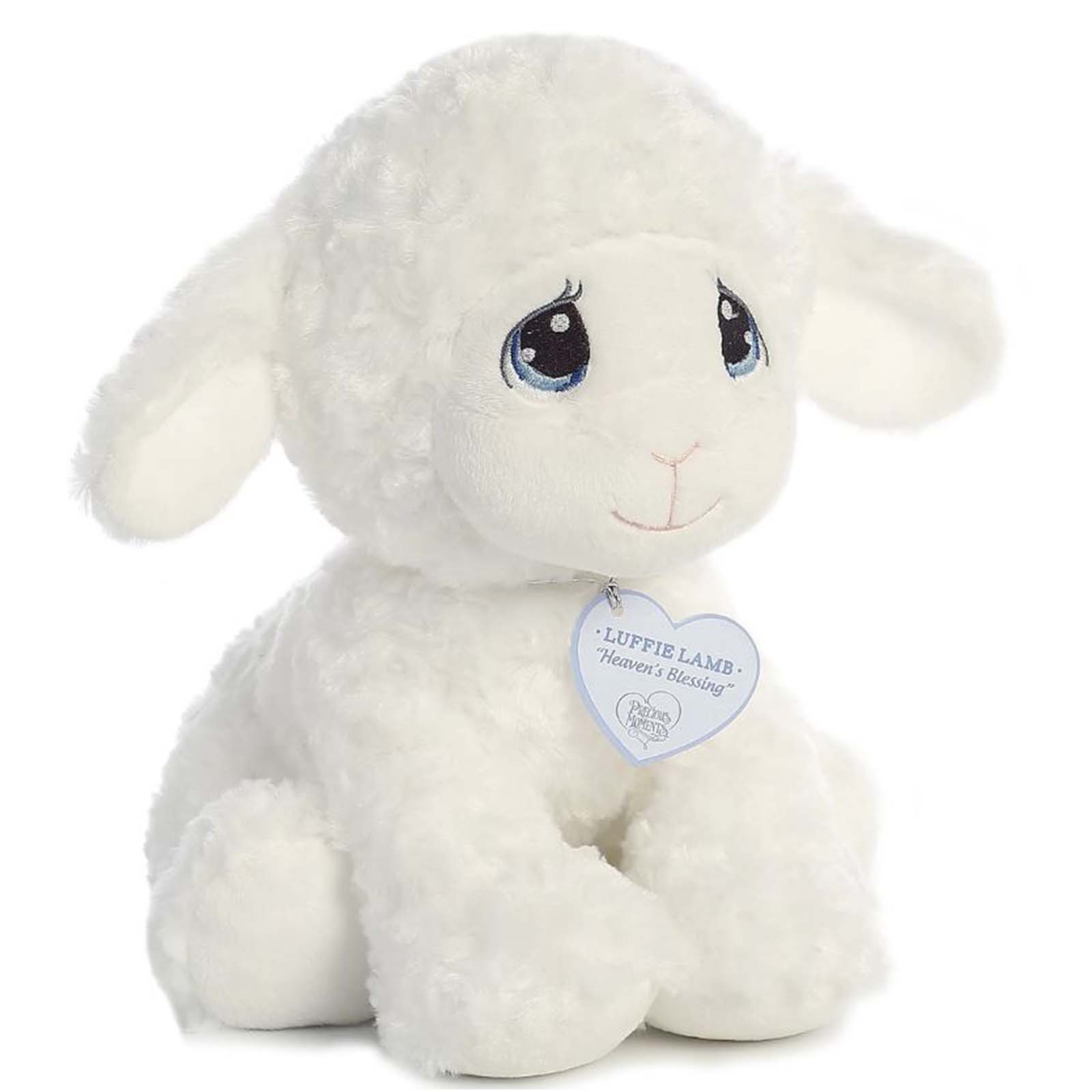 Precious Moments Aurora Luffie Lamb 9 Inch Soft Plush Stuffed Animal Toy - Perfect for Kids Bedroom Decor, Gift for Baby Shower & Valentine's Day
