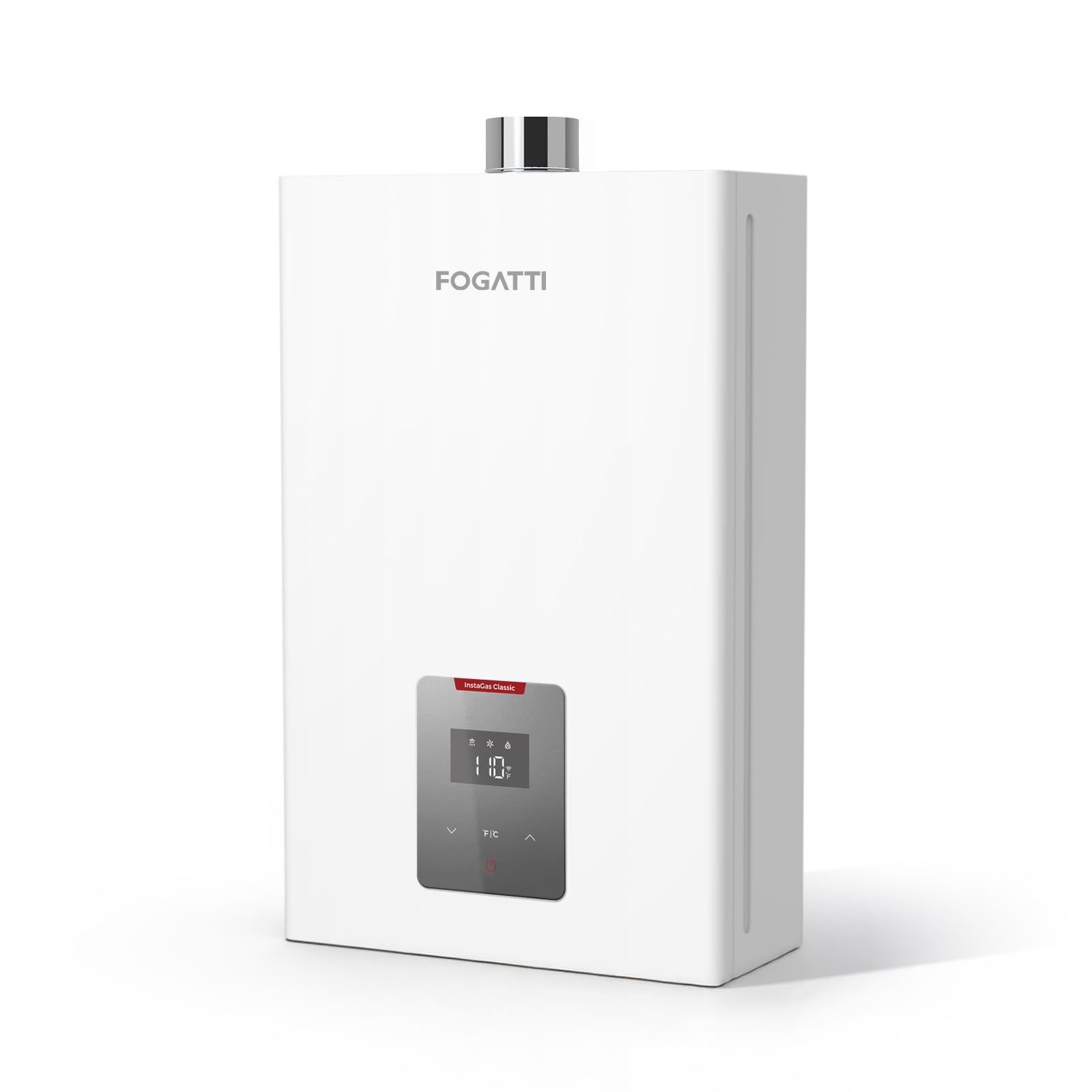 FOGATTI 90,000 BTU Propane Tankless Water Heater - 4.0 GPM Instant Hot On-Demand System for Homes, Apartments & Commercial Use | Indoor Installation | InstaGas Classic 90 Series | Perfect for Showers, Sinks & Multiple Fixtures