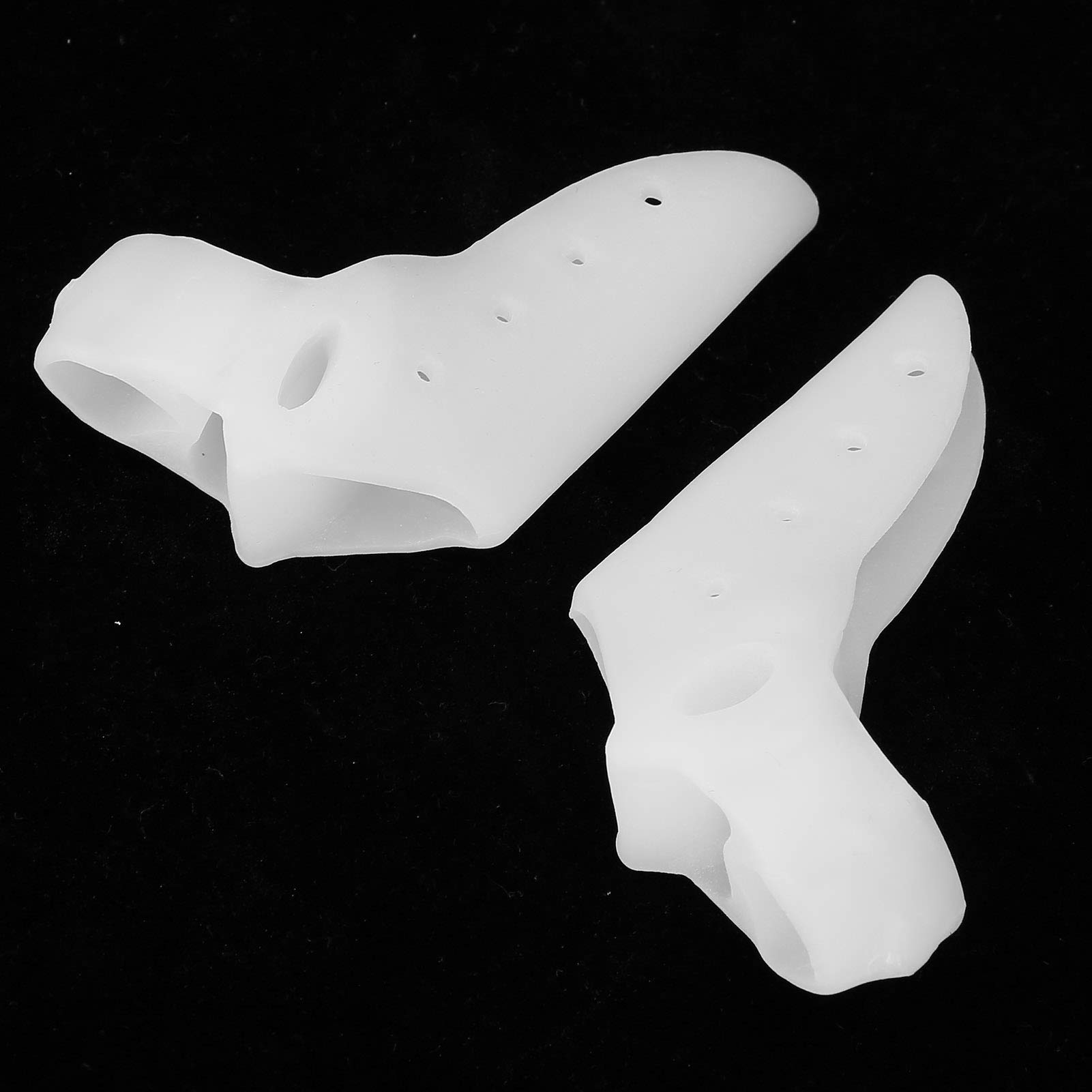 Elastic Toe Separators for Women & Men - Soft & Comfortable Toe Spacers with 3 Holes - Perfect for Bunion Relief, Yoga, Pedicures & Home Relaxation
