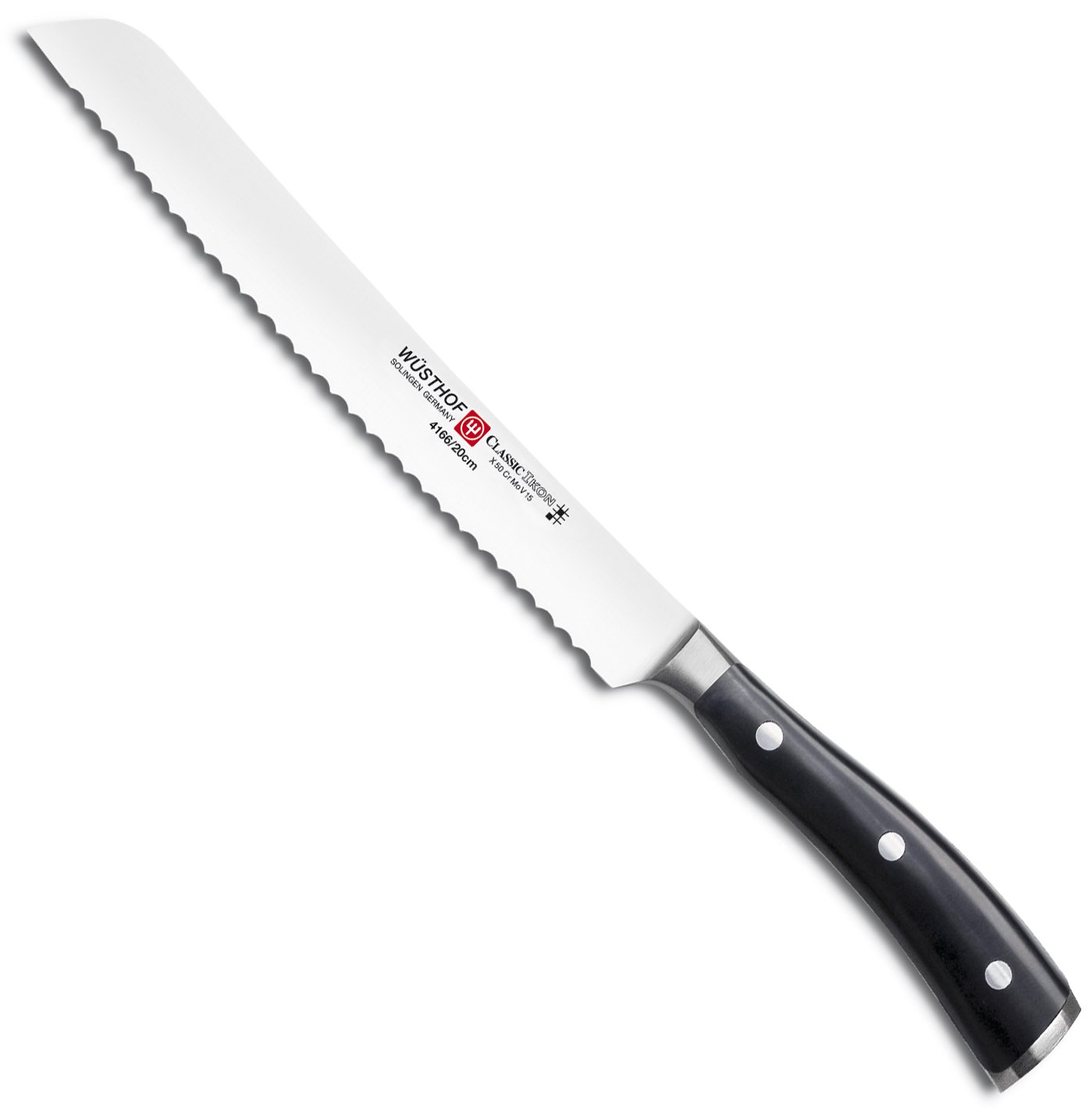 Wusthof Classic Ikon 8-Inch Bread Knife with Creme Handle - High-Quality German Stainless Steel Blade for Slicing Bread, Cakes & Pastries - Perfect for Home Bakers & Professional Chefs