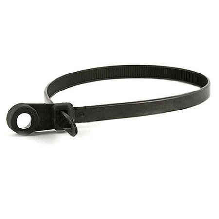 Electriduct 12-Inch Heavy Duty Nylon Cable Ties with Mounting Screw Head - 50 lb Tensile Strength - Black (Pack of 100) - Perfect for Wire Management, Home Organization & DIY Projects