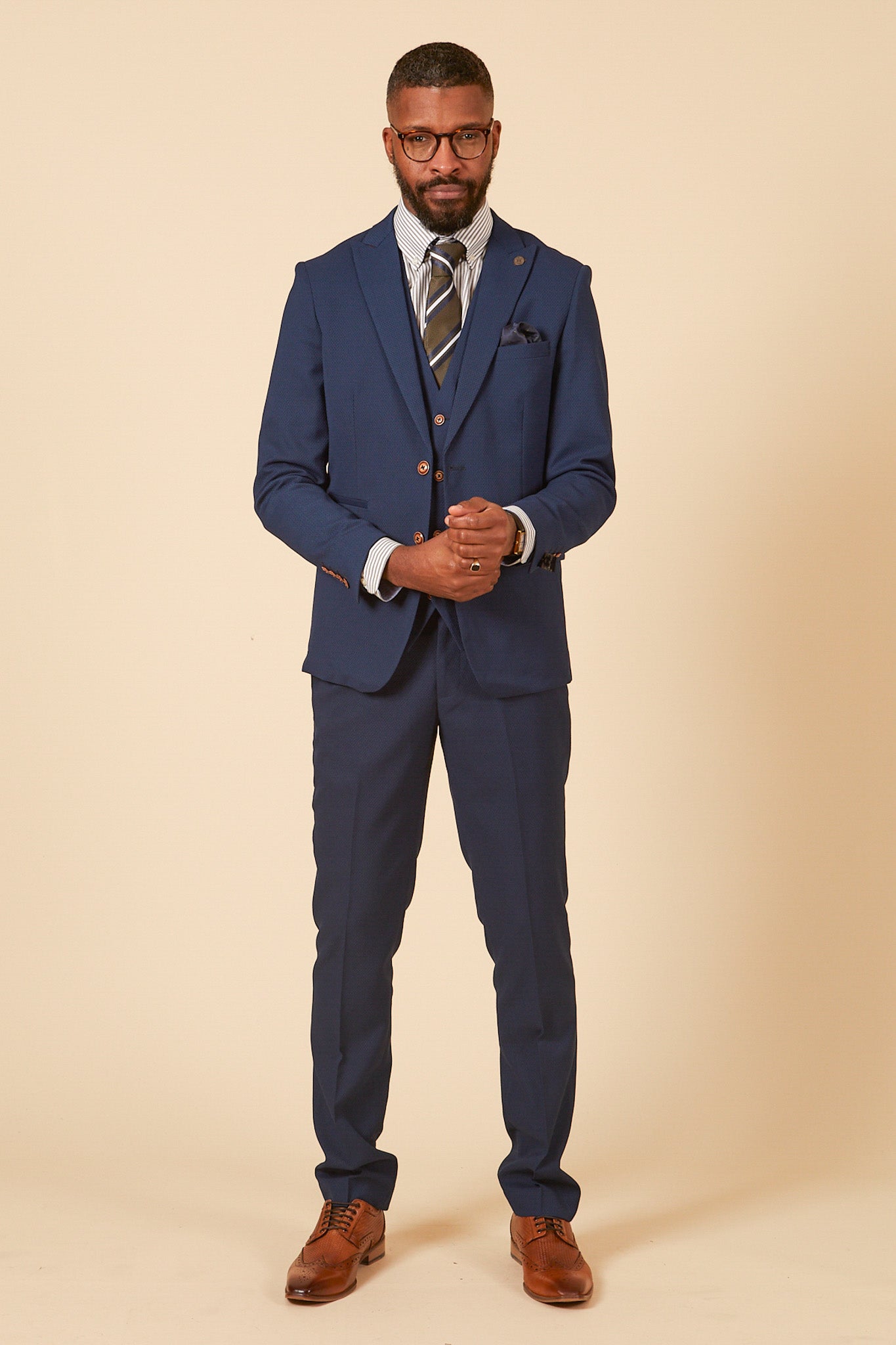 Leicester City F.C. Royal Blue Suit - Official MAX Collection - Mads Hermansen Matchday Outfit - Perfect for Football Matches, Gameday Events & Fan Gatherings