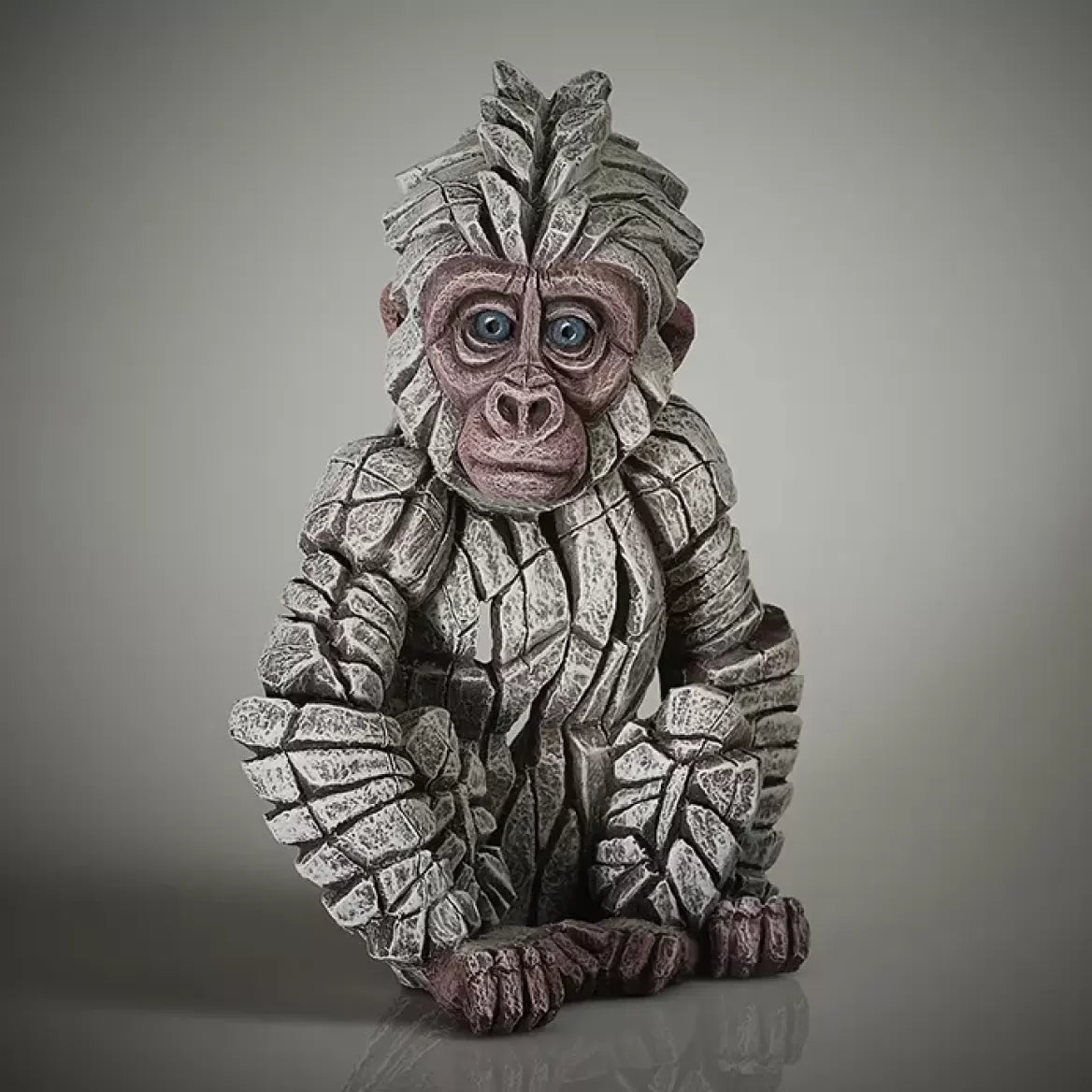 Edge Sculpture Baby Gorilla Snowflake - Handcrafted Home Decor for Nursery, Living Room & Office - Perfect Gift for Animal Lovers & Winter Themed Decorations