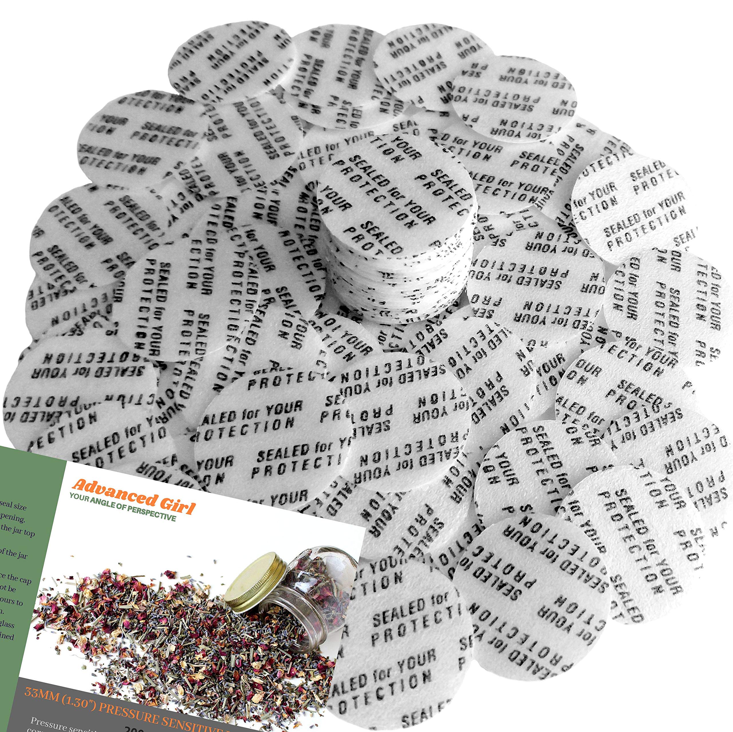 Torque Activated Pressure Sensitive Seals Cap Liners - 33mm (1.30