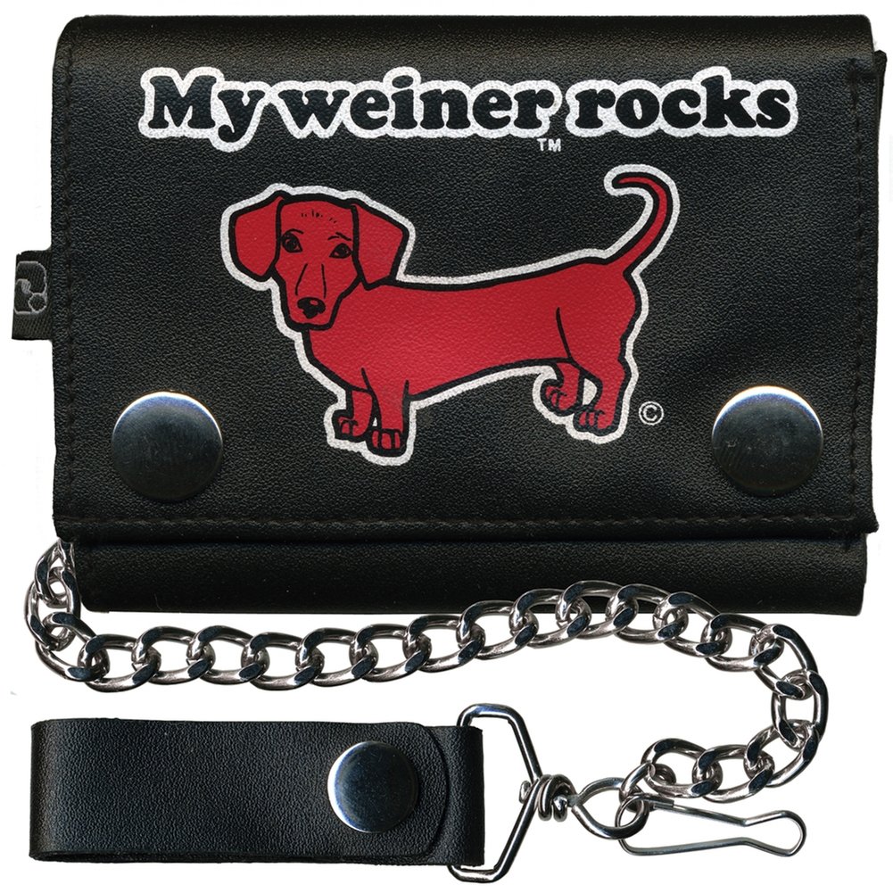 Old Glory Patriotic Wiener Dog Wallet with Chain - Stylish & Durable for Everyday Use, Travel, and Gifts