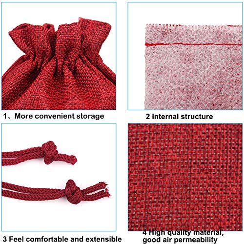 Premium 10-Pack Natural Jute Drawstring Bags - Eco-Friendly Burlap Storage & Gift Bags for Jewelry, DIY Crafts, Weddings, Parties | Perfect for Christmas, Halloween, Birthdays, Graduations & Home Organization