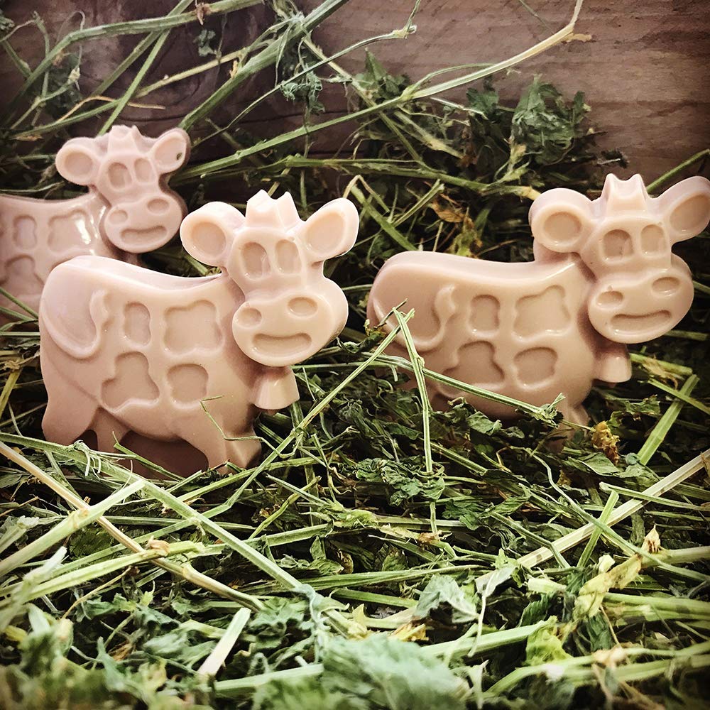 2 Pack Cow Silicone Molds for Baking, Chocolate & Soap Making - DIY Cake Candy Fondant