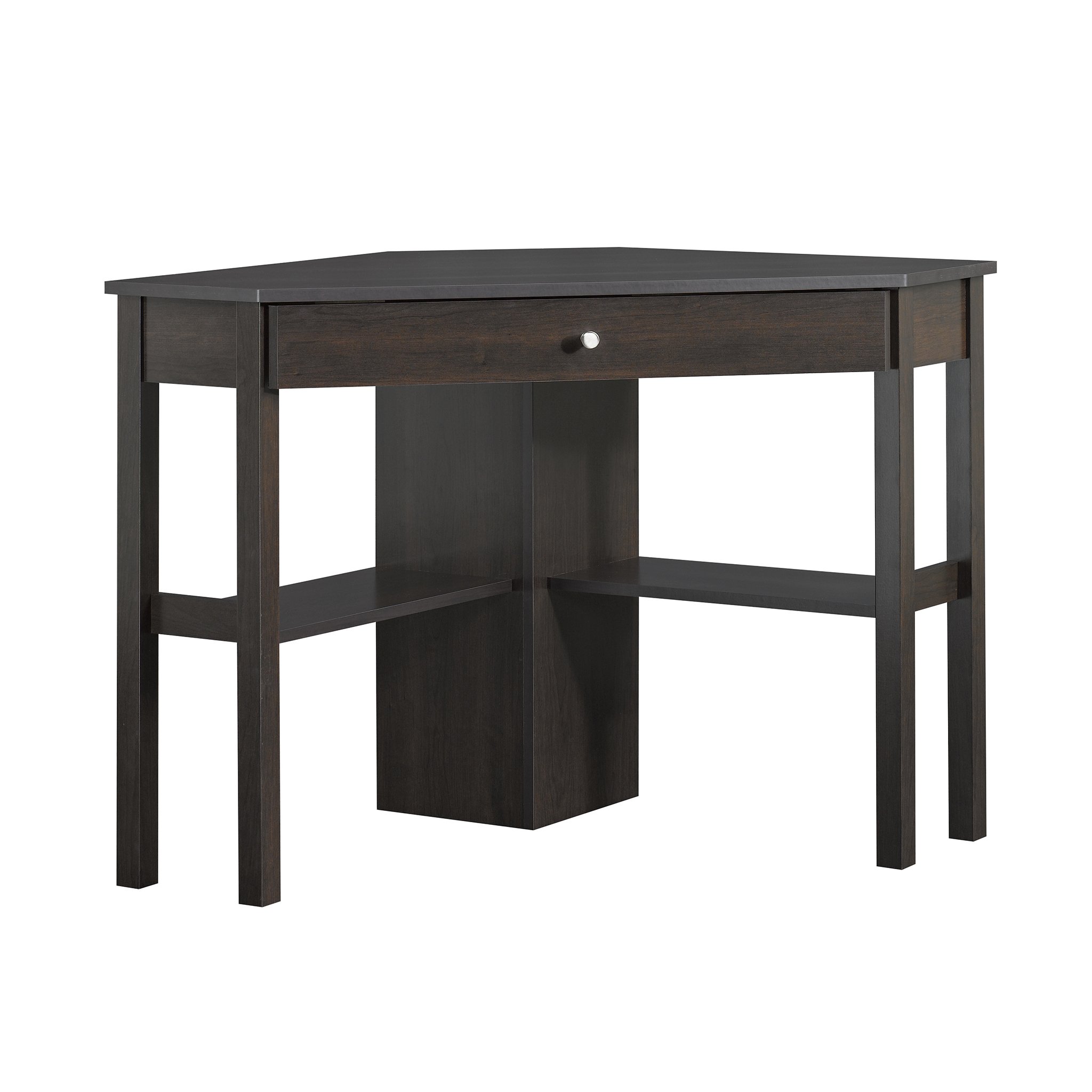 Sauder Beginnings Corner Computer Desk with Cinnamon Cherry Finish - Compact Home Office Desk for Small Spaces, Gaming & Study - Perfect for Apartments, Dorms & Workspaces