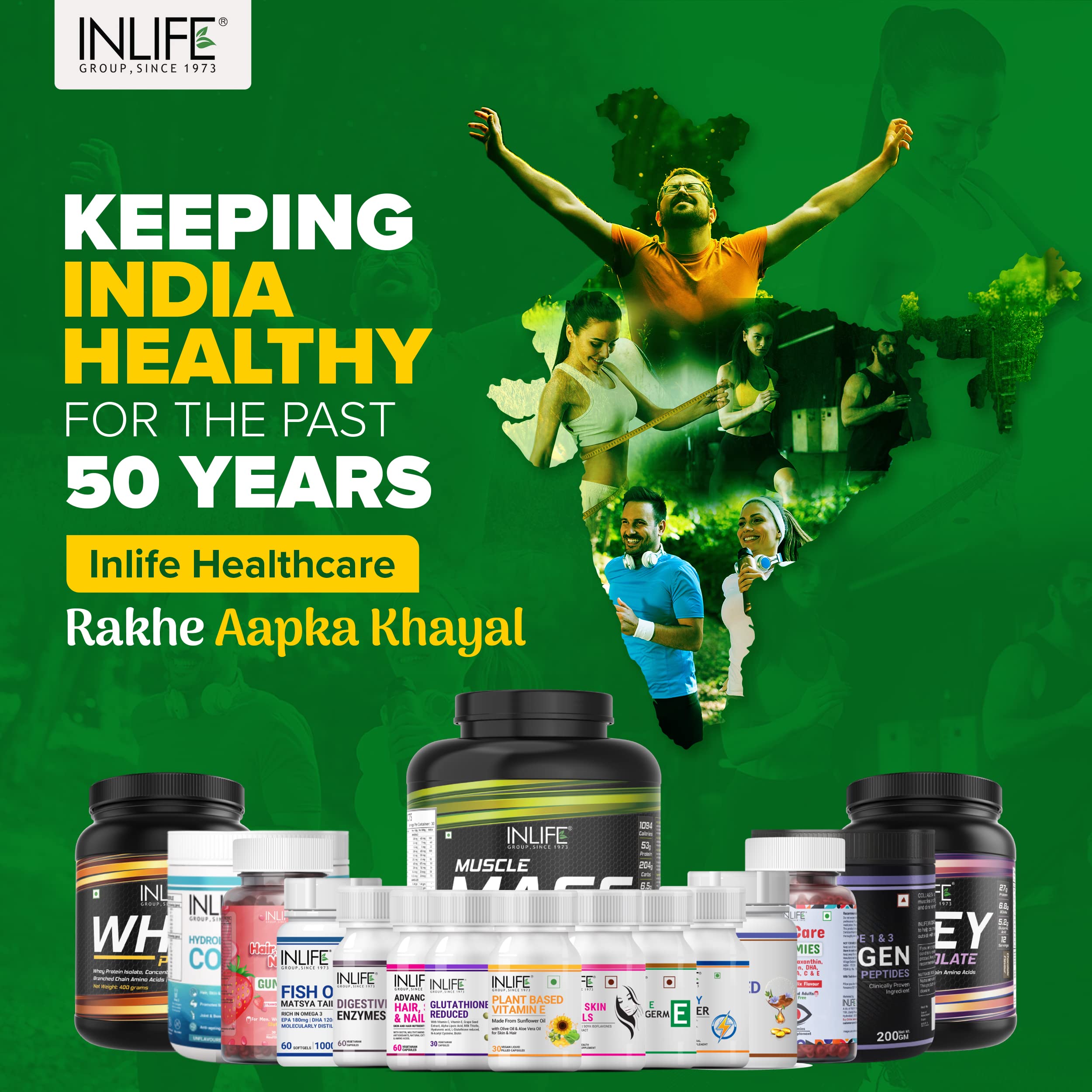 INLIFE Natural Papaya Face Cream for Women & Men | 100g Ayurvedic Herbal Moisturizer | Paraben-Free, All Skin Types | Brightening & Anti-Aging | Perfect for Dry Skin & Night Care Routine