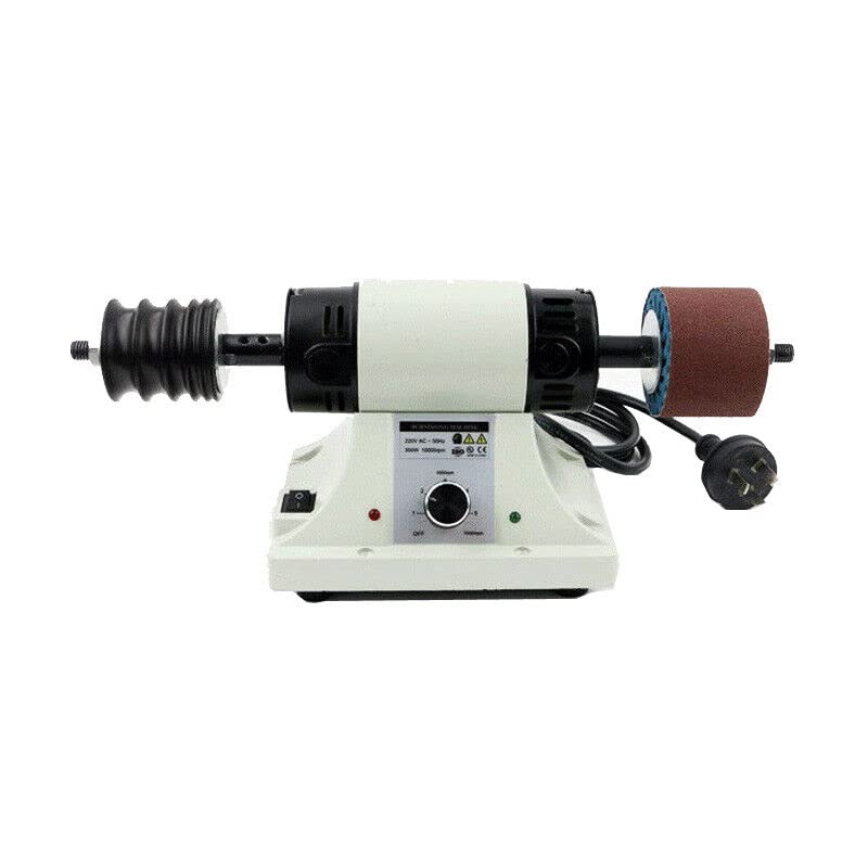 Professional Leather Edge Burnishing & Polishing Machine - 110V, 0-8000RPM Adjustable Speed with Flexible Shaft Handle - Perfect for Leather Crafting, Shoe Repair & DIY Leather Projects