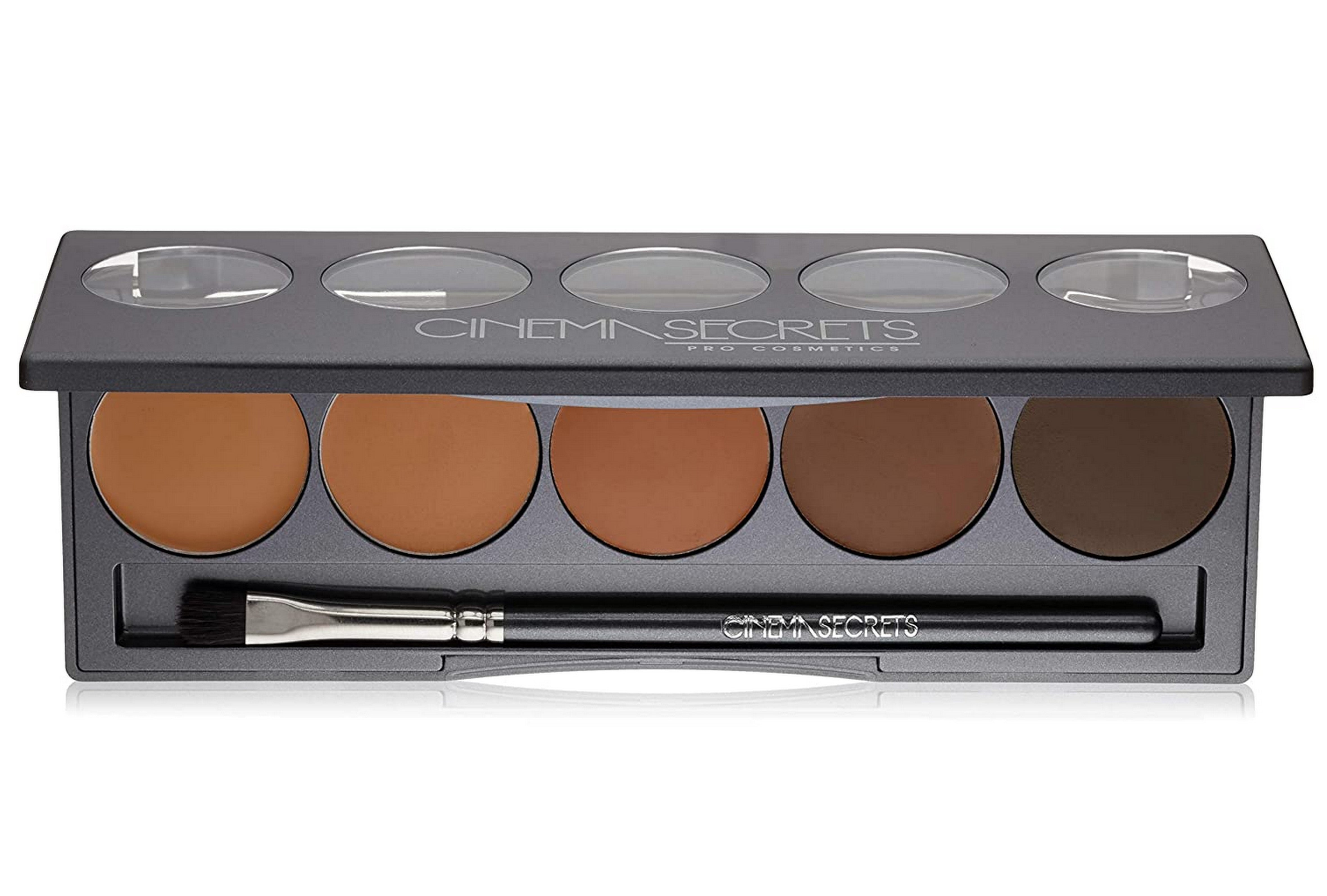 CINEMA SECRETS Pro Cosmetics Ultimate Foundation 5-in-1 Pro Palette - 200 Series | Professional Makeup Kit for Flawless Coverage, Contouring & Highlighting | Perfect for Bridal, Photography & Special Occasion Makeup