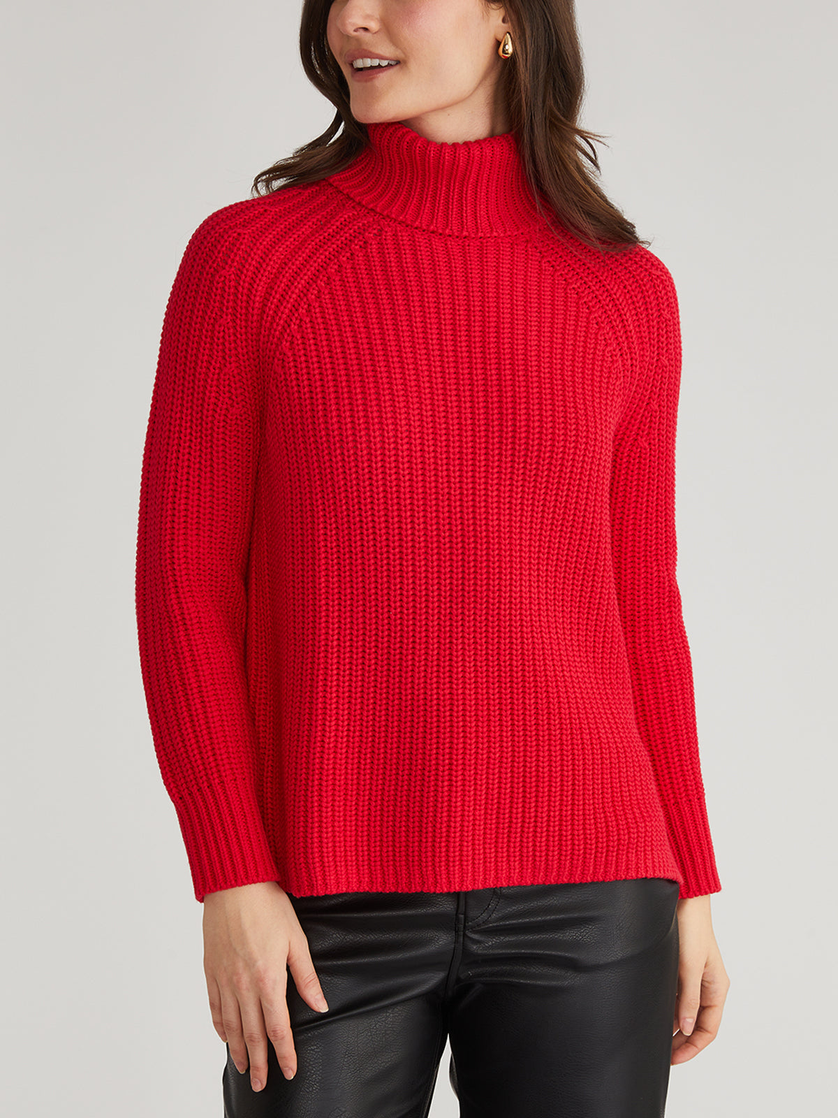Stella Women's Shaker Stitch Turtleneck Sweater - Cozy Knit Pullover for Fall & Winter | Perfect for Office, Date Night & Casual Outings