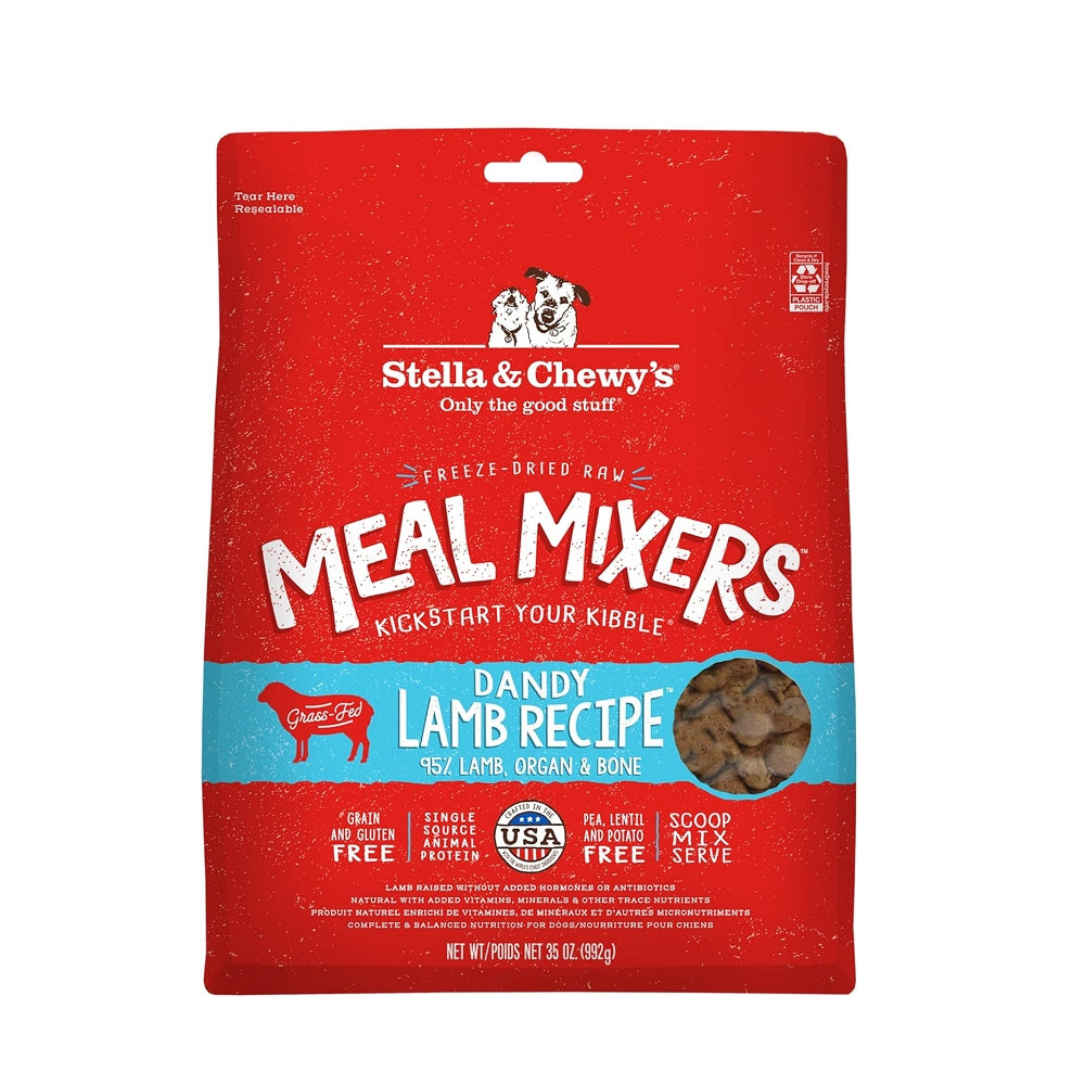 Grain-Free Freeze-Dried Grass-Fed Lamb Dog Food Topper - Healthy Meal Enhancer for Small & Large Dogs - Perfect for Kibble Mixing, Training Treats & Digestive Health