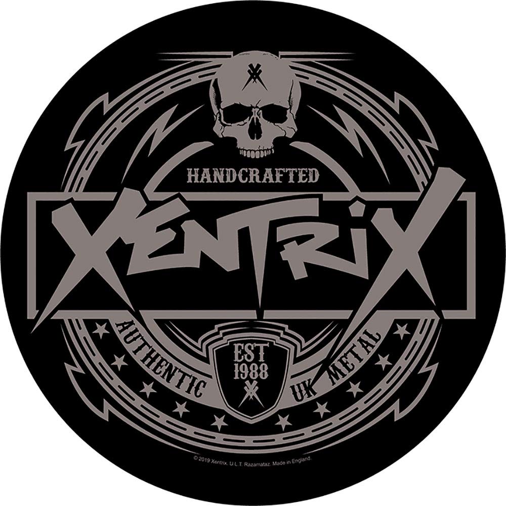 Xentrix Embroidered Back Patch for Jackets, Vests & Bags - Punk Rock & Biker Style DIY Iron-On Sew-On Applique - Perfect for Denim, Leather & DIY Fashion Projects