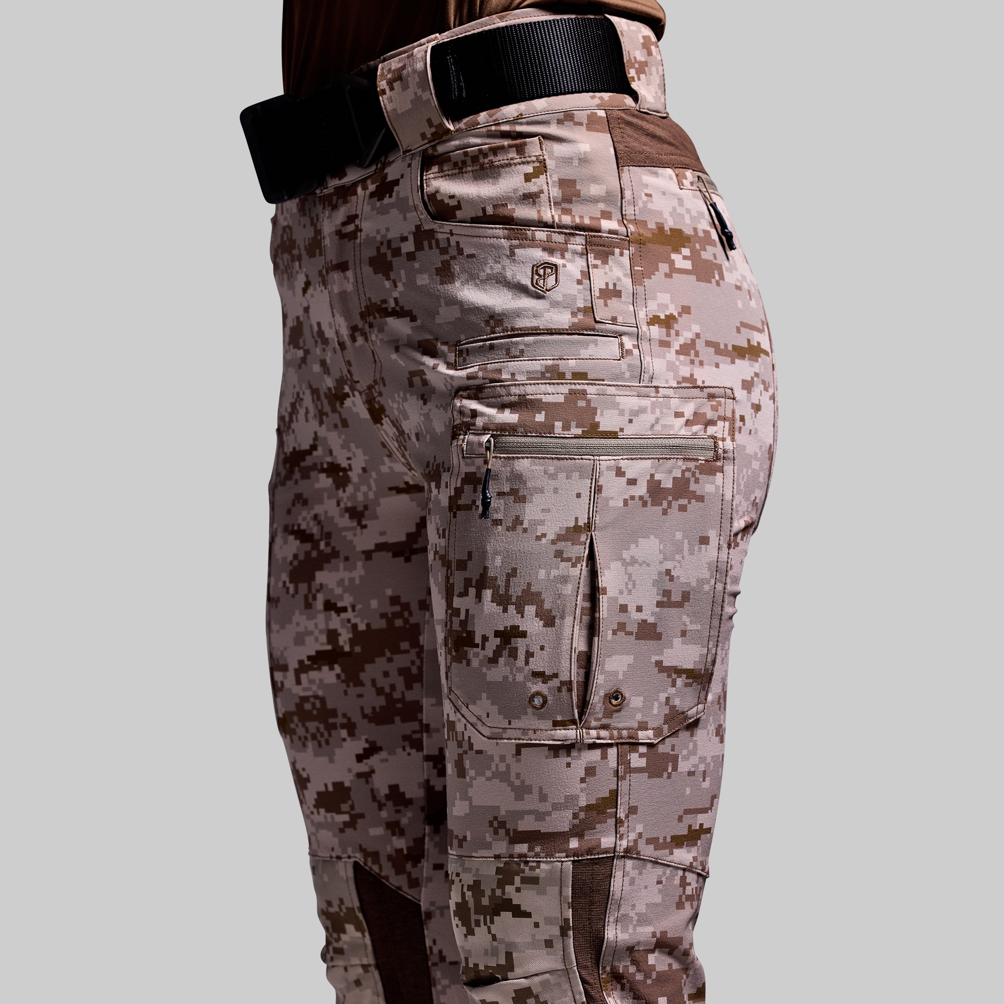 Women's Tactical Pants - Desert Digital Camo Combat Pants for Outdoor, Hiking & Airsoft | Lightweight Durable Military Style Cargo Pants