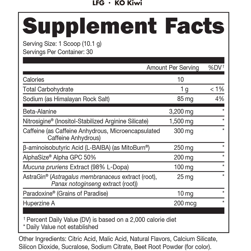 Bucked Up LFG Burn Fat Burner Supplement - Boost Energy & Metabolism for Weight Loss - Pre-Workout & Fitness Support