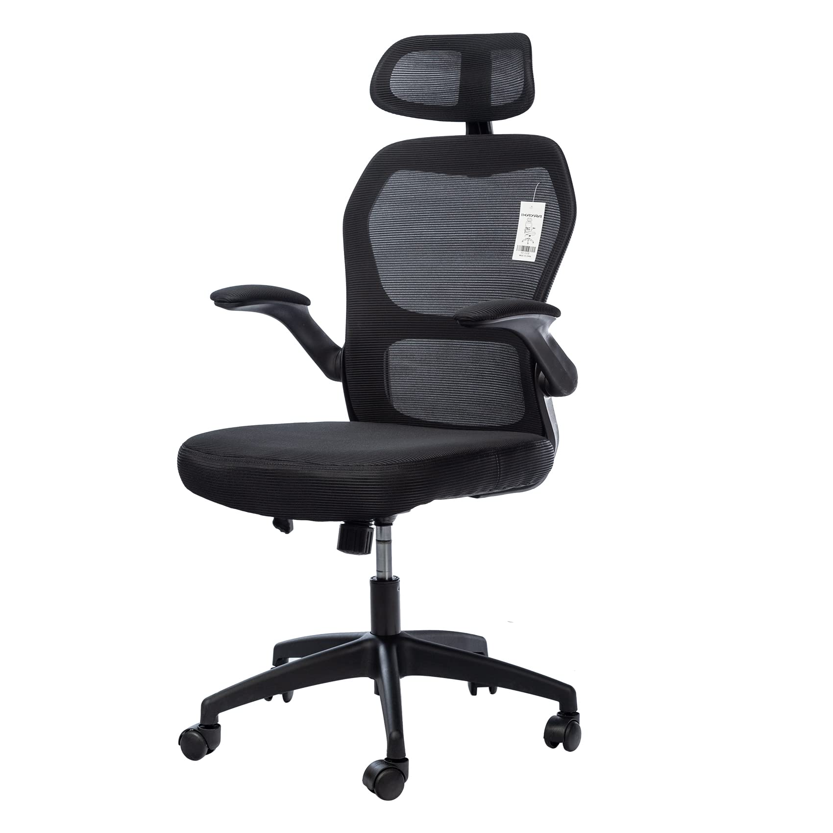 **PENCHEN Ergonomic Office Chair - Adjustable Height, Headrest & Retractable Armrests, High-Back Executive Mesh Chair with Tilt Function, Breathable & Swivel Rolling Chair for Home & Office Workspaces**