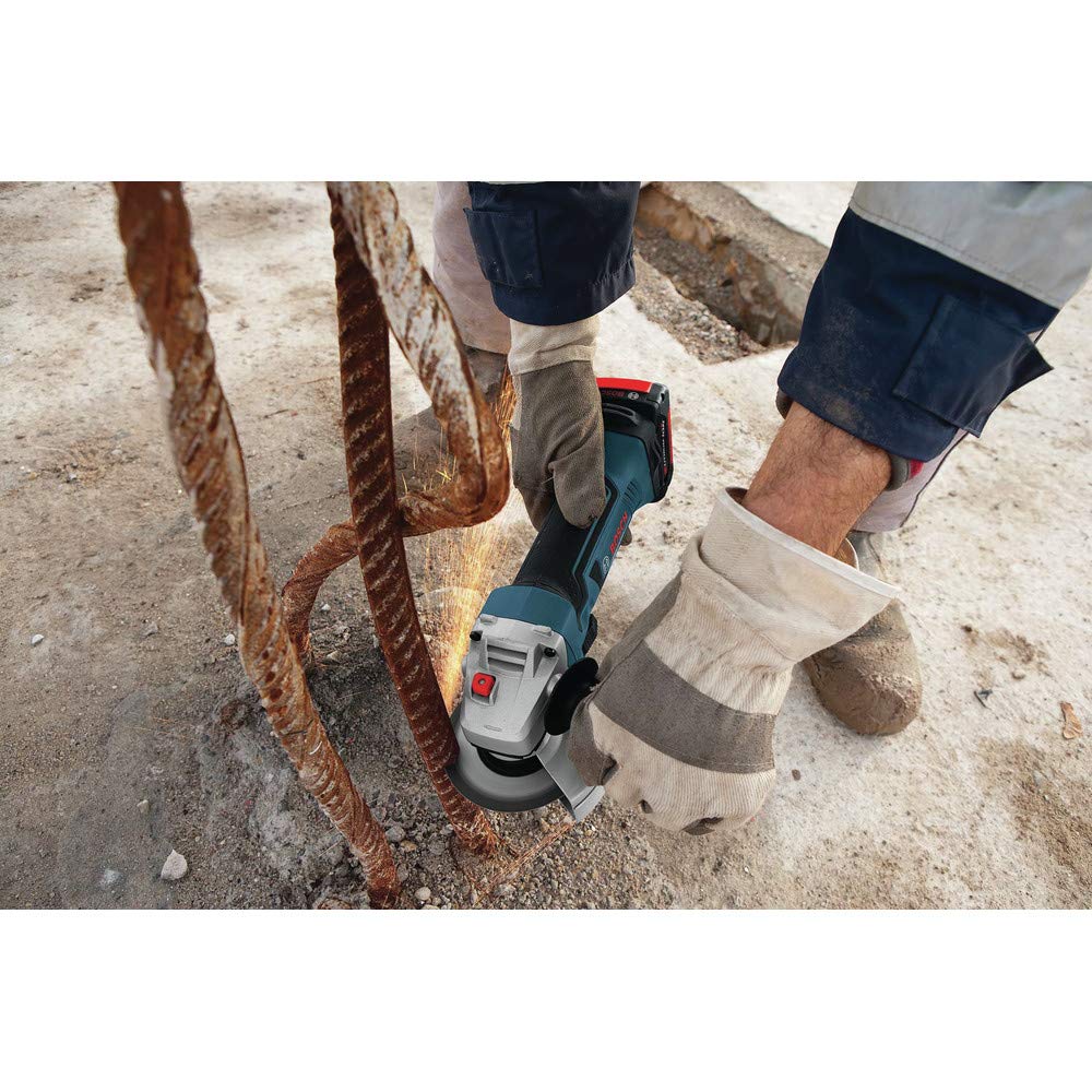 Bosch GWS18V-45-RT 18V Cordless Angle Grinder - 4-1/2 Inch, Bare Tool (Renewed) - Perfect for Metal Cutting, Grinding & Sanding in Construction & DIY Projects