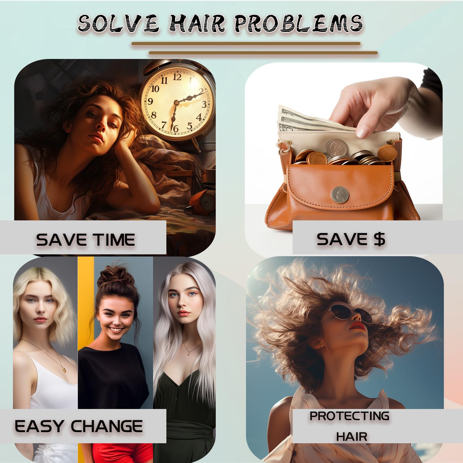 2Pcs Messy Bun Hair Piece - Curly Fake Hair Scrunchie Extension for Updos & Ponytails | Perfect for Weddings, Cosplay & Daily Styling