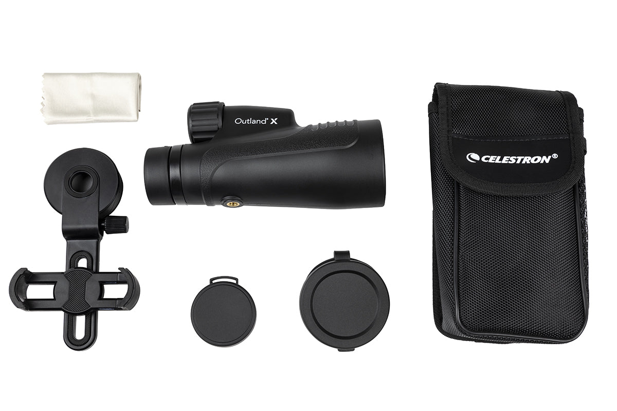 Outland X 15x50mm High Power Monocular Telescope with Smartphone Adapter - Perfect for Bird Watching, Hunting, Hiking & Outdoor Adventures